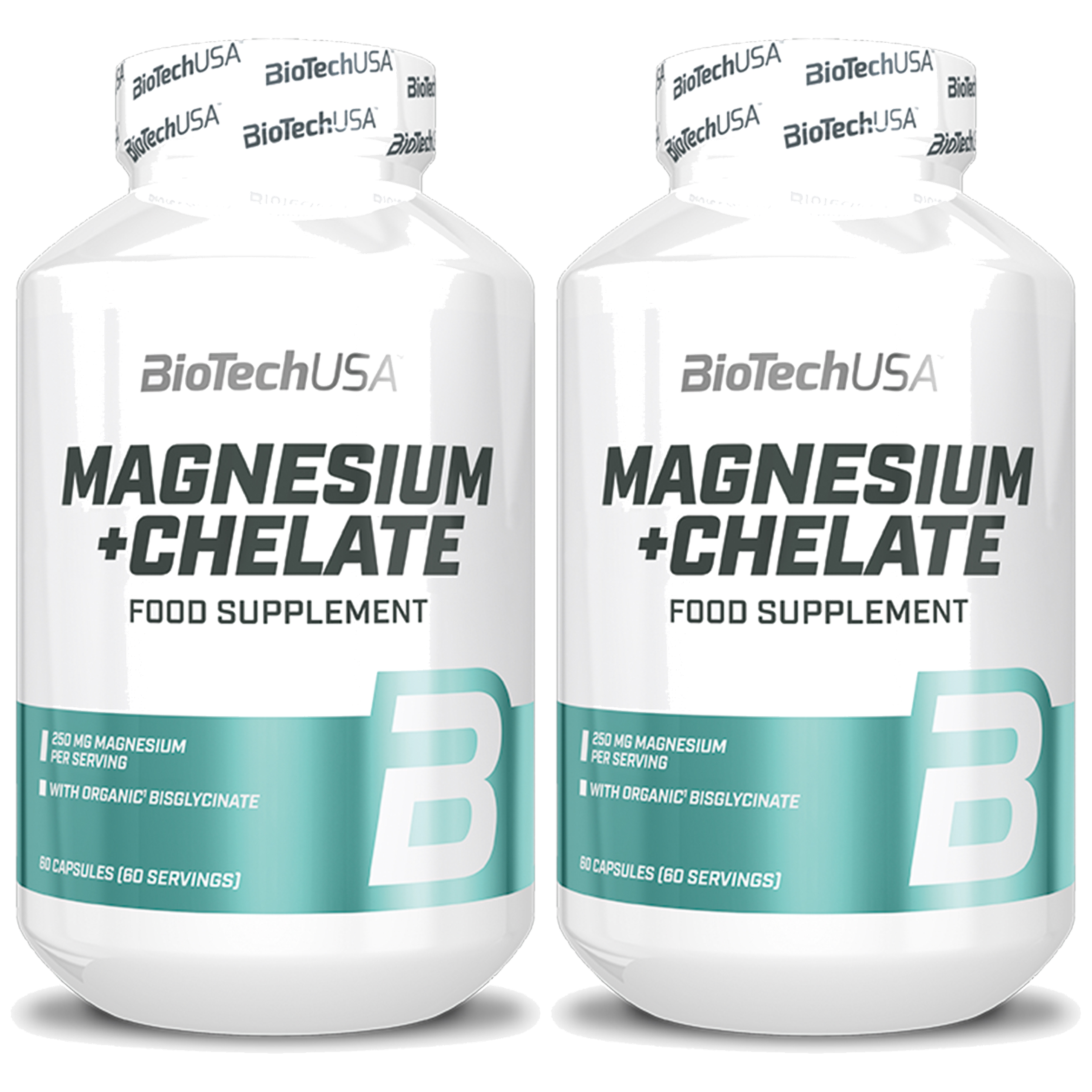 BioTech USA Magnesium + Chelate - 2x 60caps