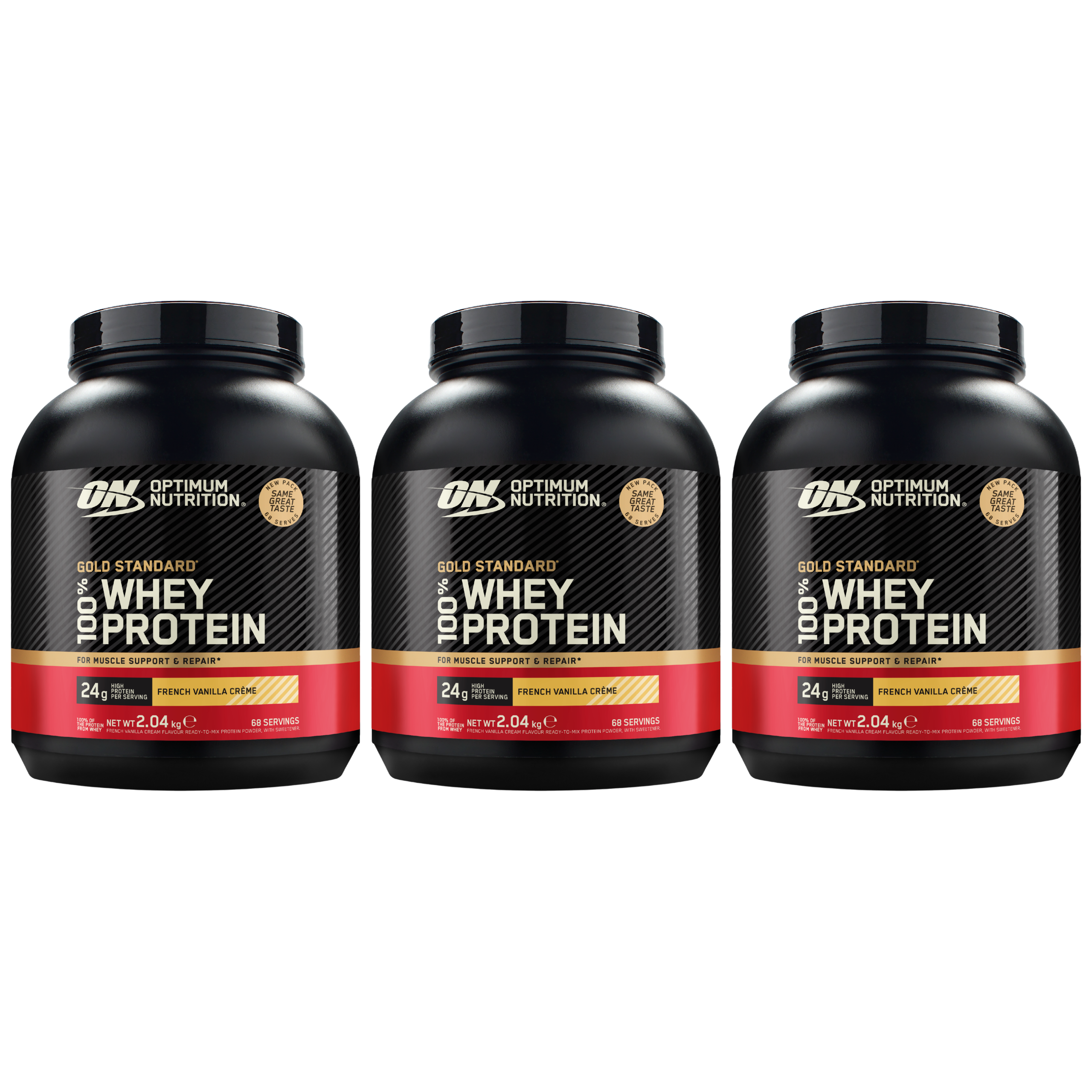 OPTIMUM NUTRITION Whey Gold Standard - 3x 2040g