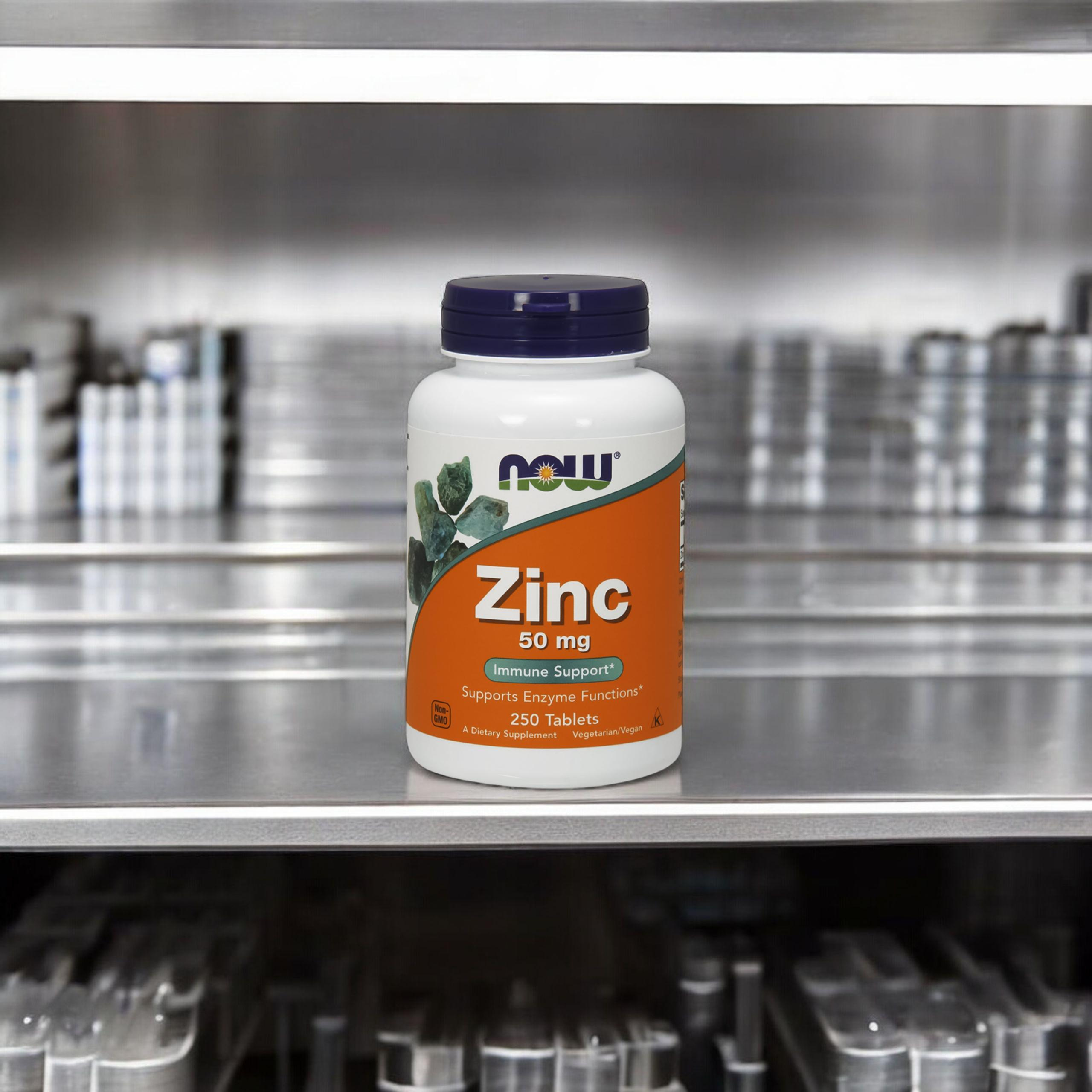 NOW Zinc 50mg - 2x 250tabs