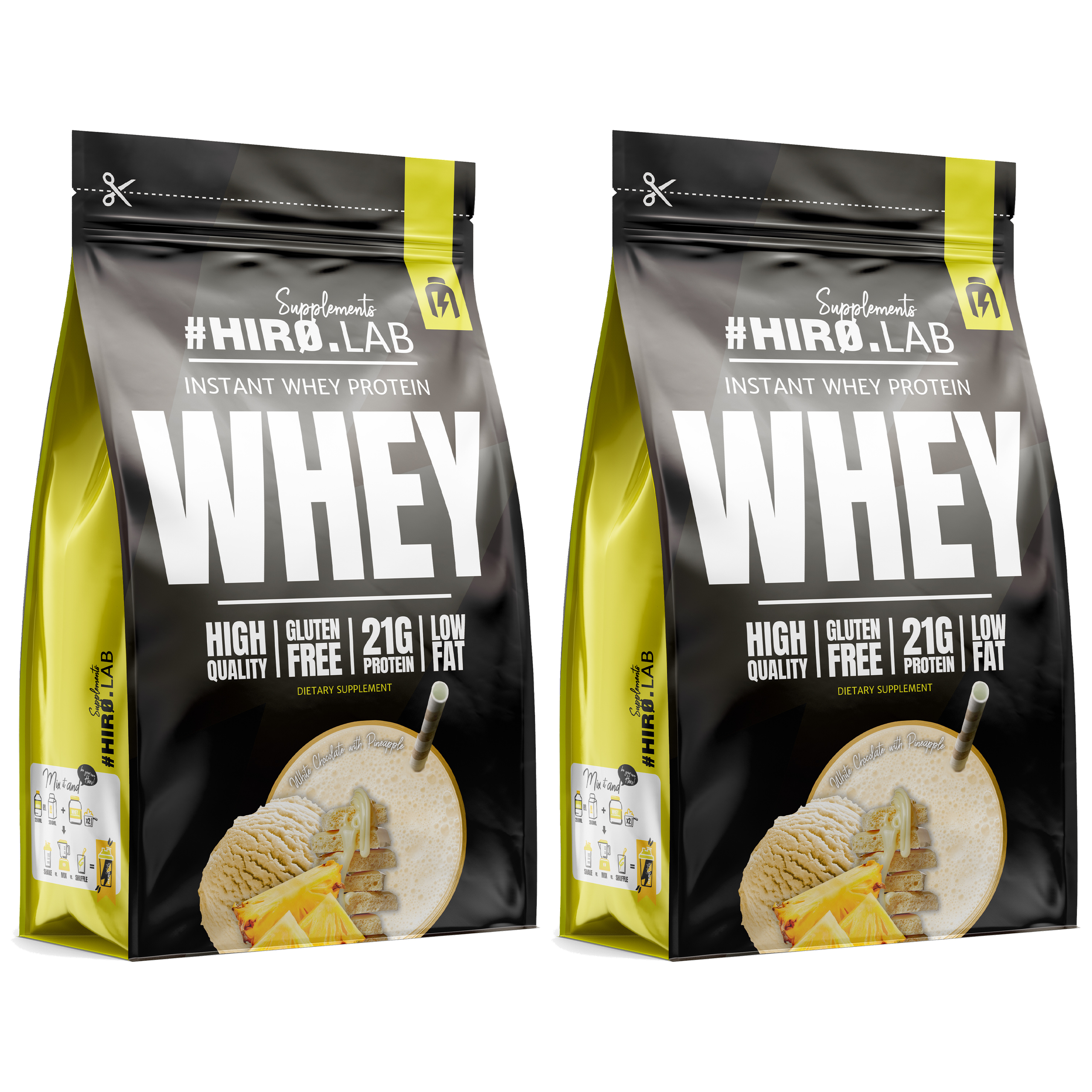 HIRO.LAB Instant Whey Protein - 2x 750g