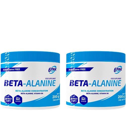 6PAK Nutrition Beta Alanina - 2x 200g
