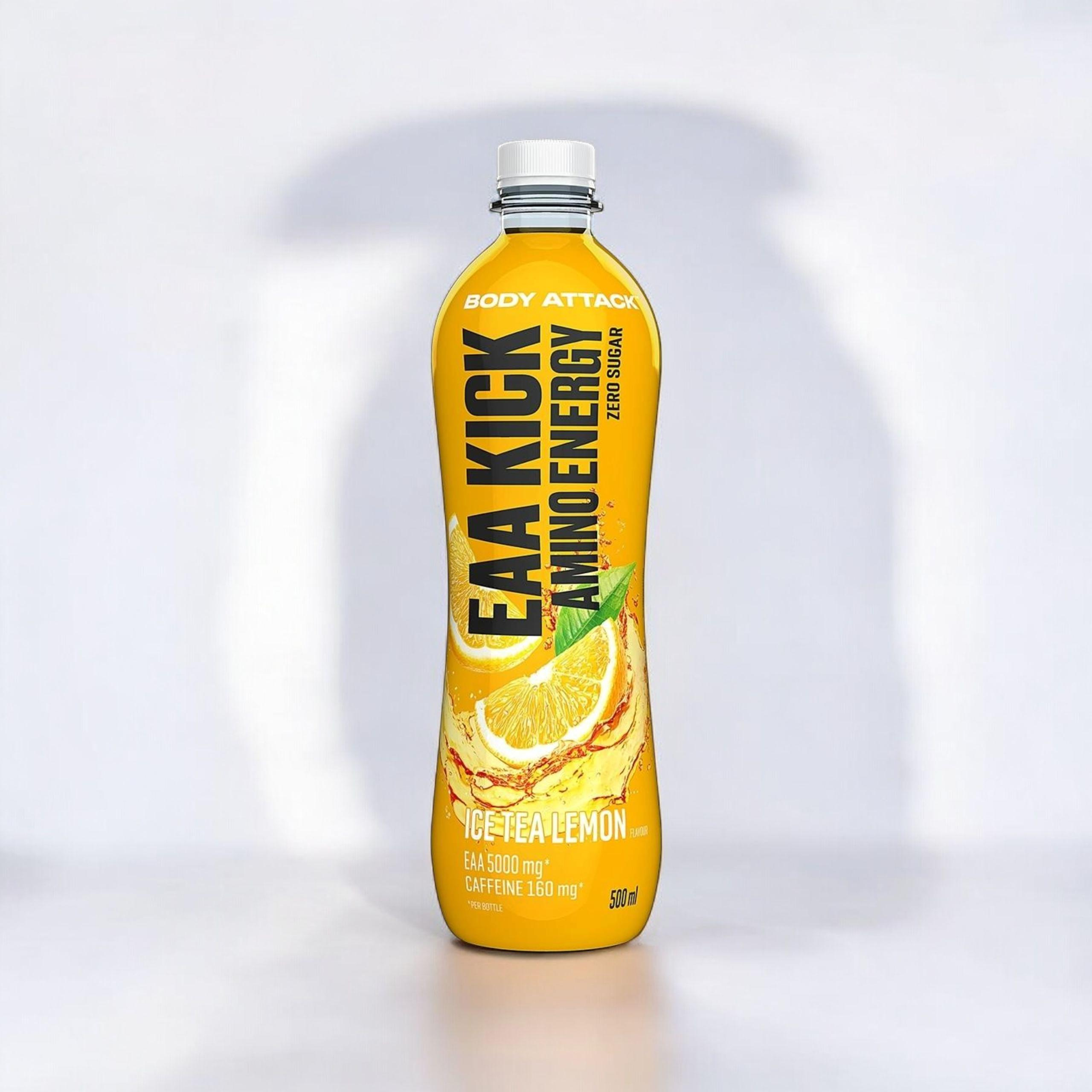 BODY ATTACK - Kick Amino Energy - 500ml - Iced Tea Lemon