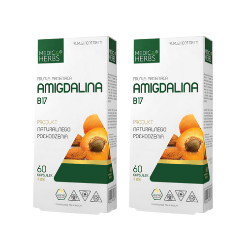 MEDICA HERBS - Amigdalina B17 4mg - 2x 60caps.