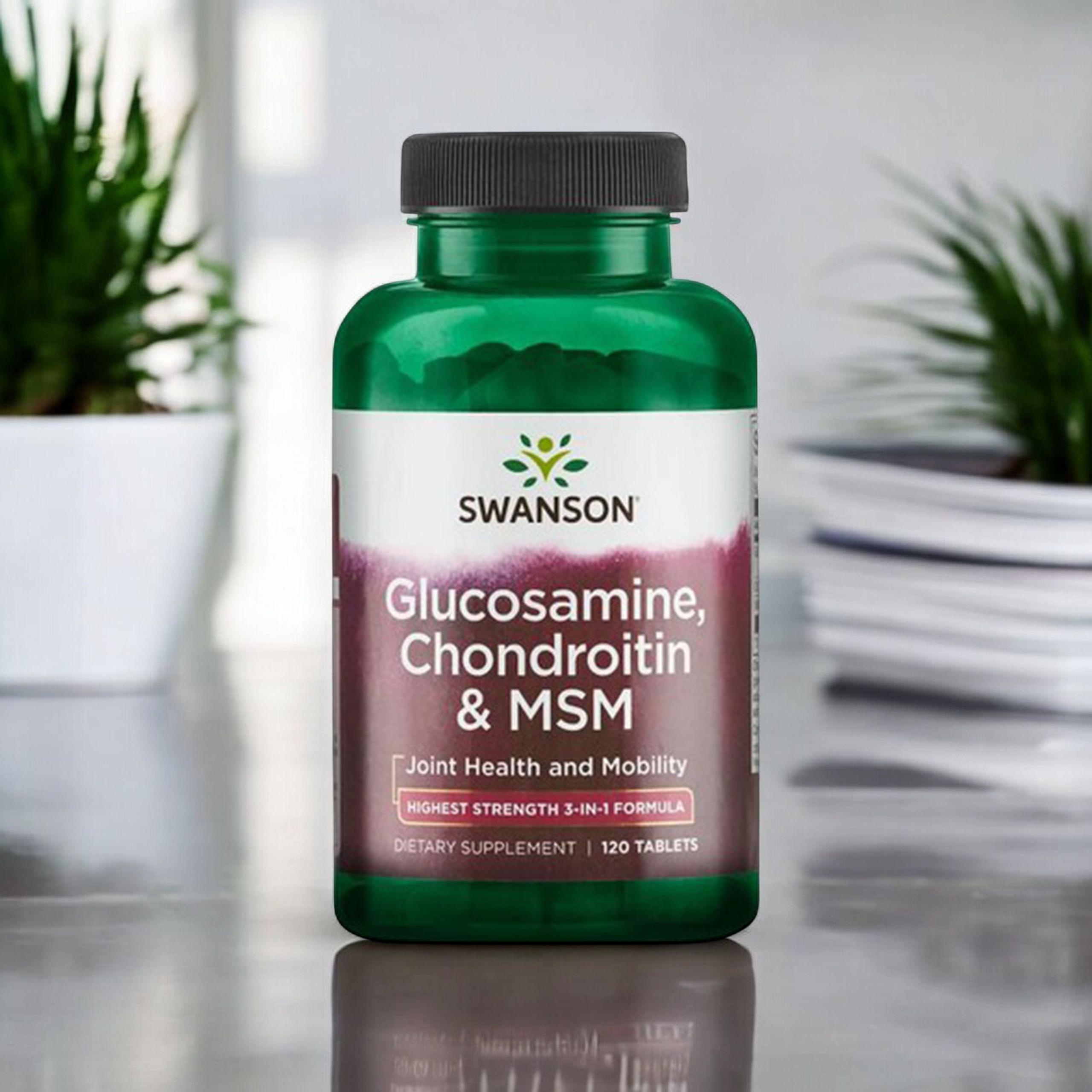 SWANSON Glucosamine, Chondroitin & MSM - 3x 120tabs