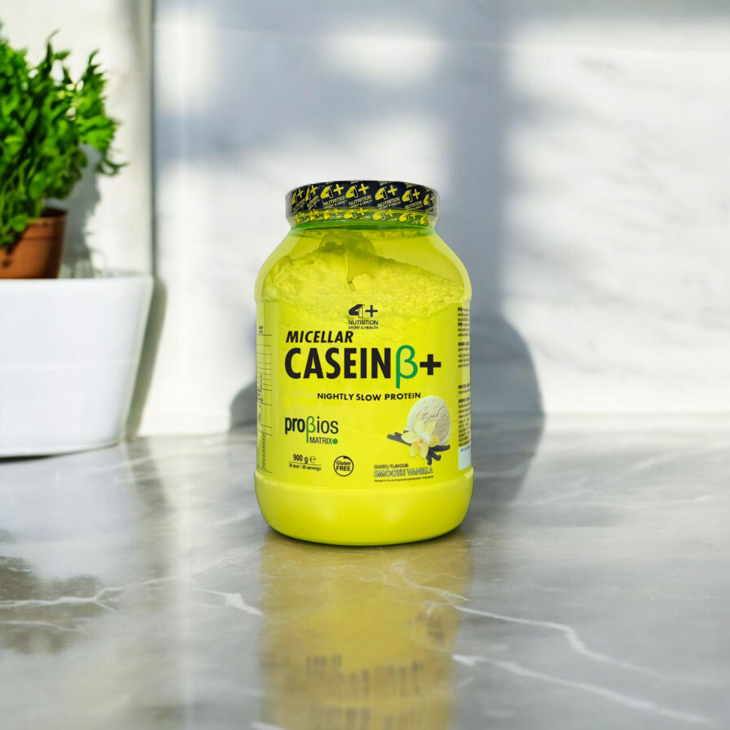 4+ NUTRITION - Micellar Casein+ - 900g - Smooth Vanilla