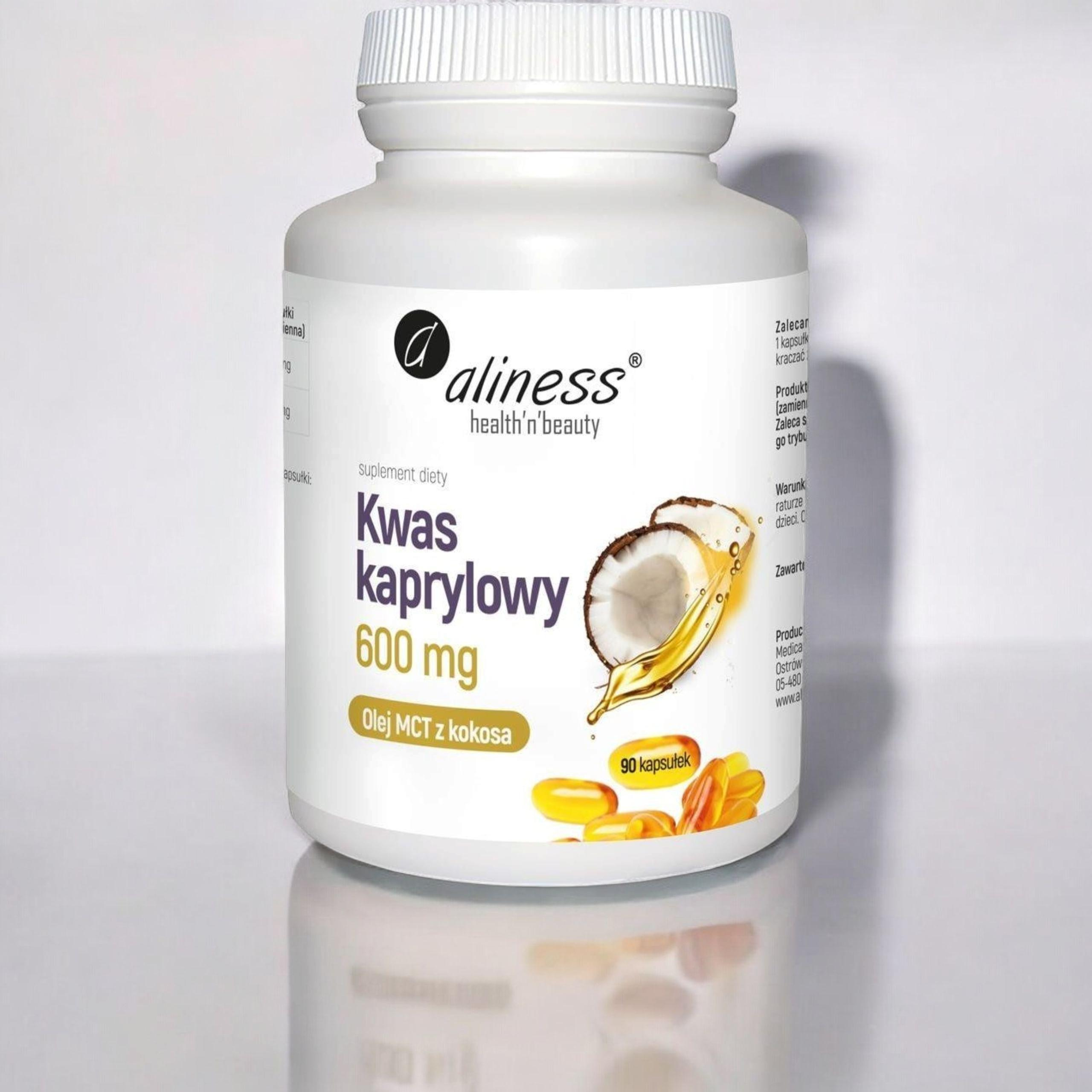 ALINESS - Kwas Kaprylowy 600mg (60% C8) - 90caps.