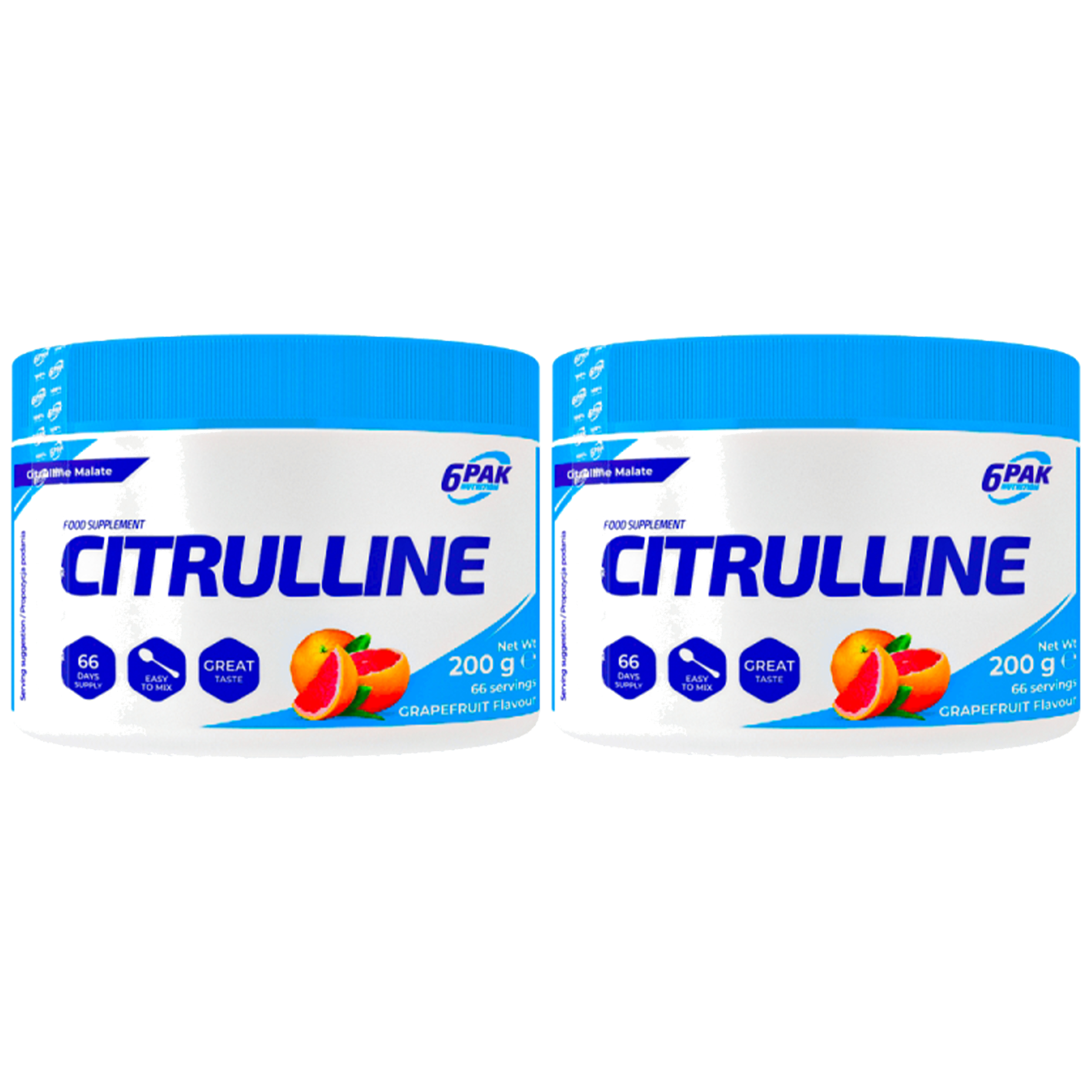 6PAK Citrulline - 2x 200g - Grapefruit