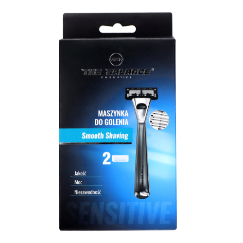 THE BALANCE COSMETICS - Maszynka do golenia + 2 Wkłady Smooth Shaving - 3x 1szt