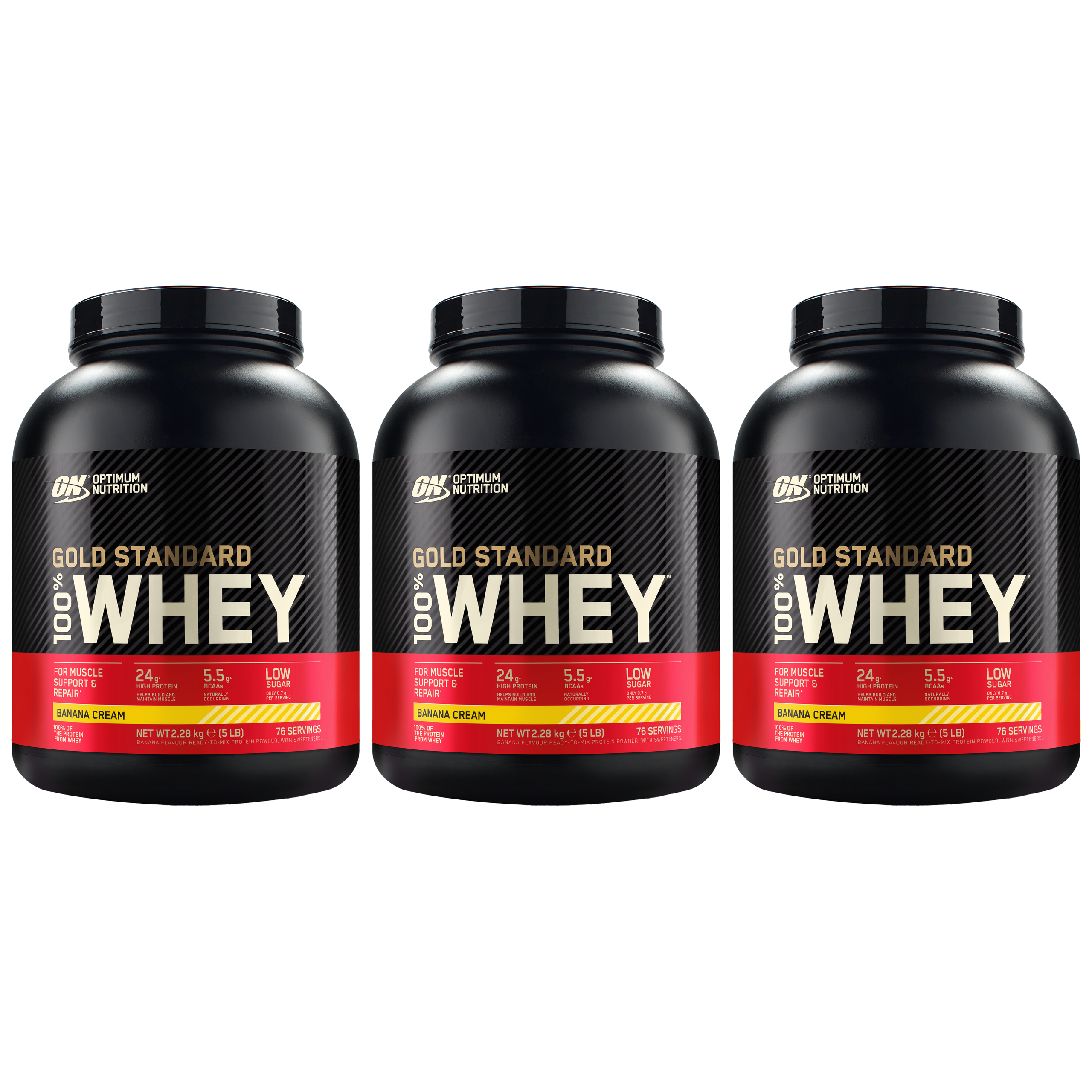 OPTIMUM NUTRITION Whey Gold Standard - 3x 2280g
