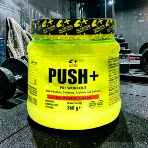 4+NUTRITION - Push+ - 2x 360g - Red Orange