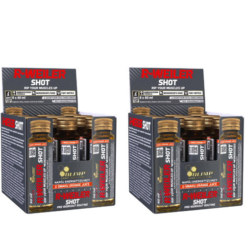 OLIMP - R-Weiler Shot Szklana Ampułka - 9x 2x 60ml 