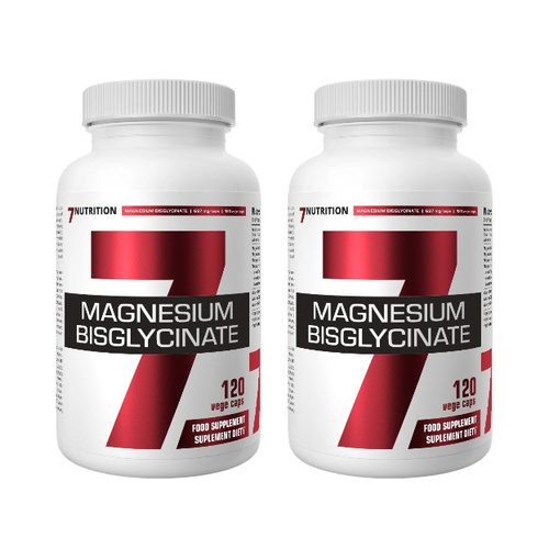 7 NUTRITION - Magnesium Bisglycinate - 2x 120vcaps.