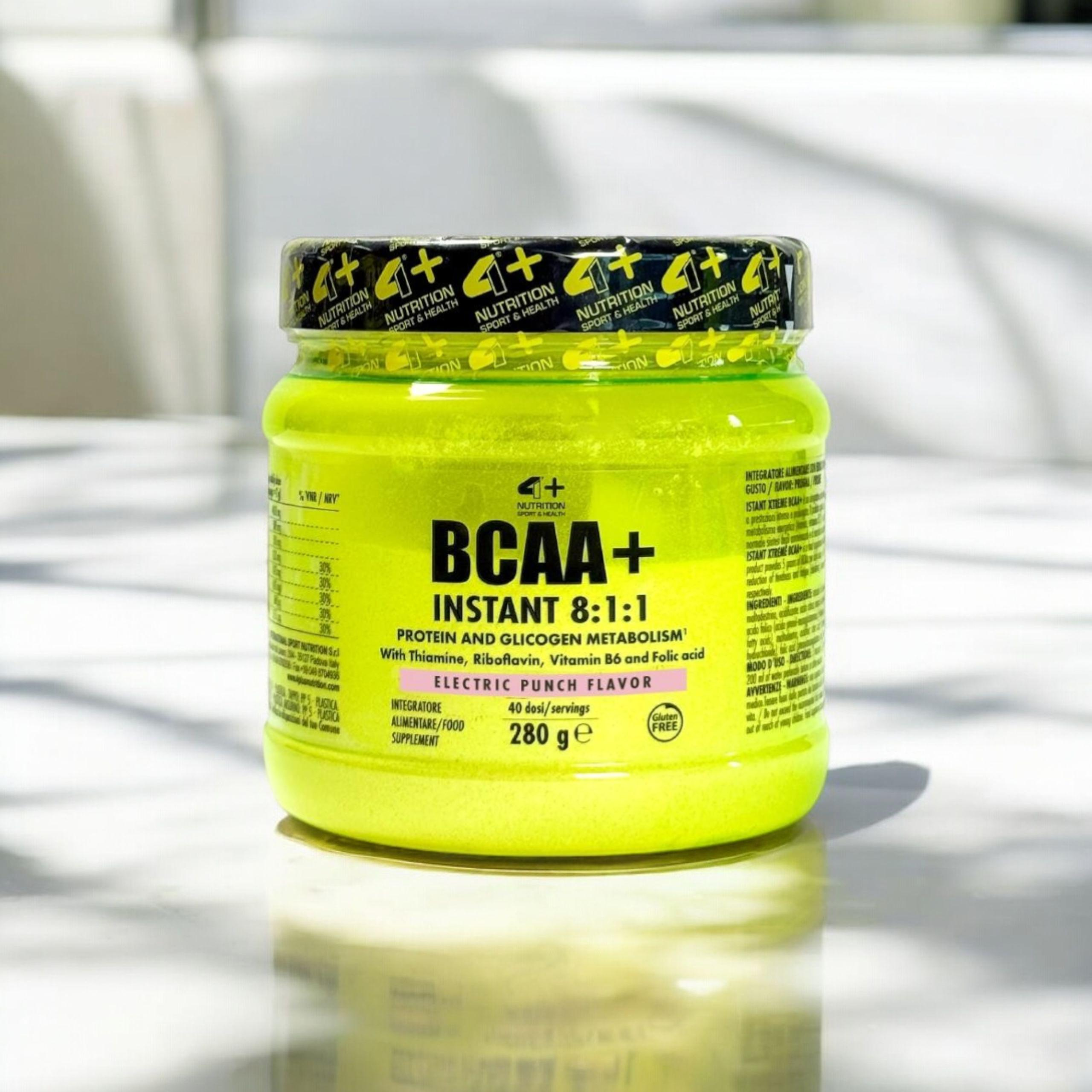 4+ NUTRITION - BCAA+ 8:1:1 - 2x 280g - Electric Punch