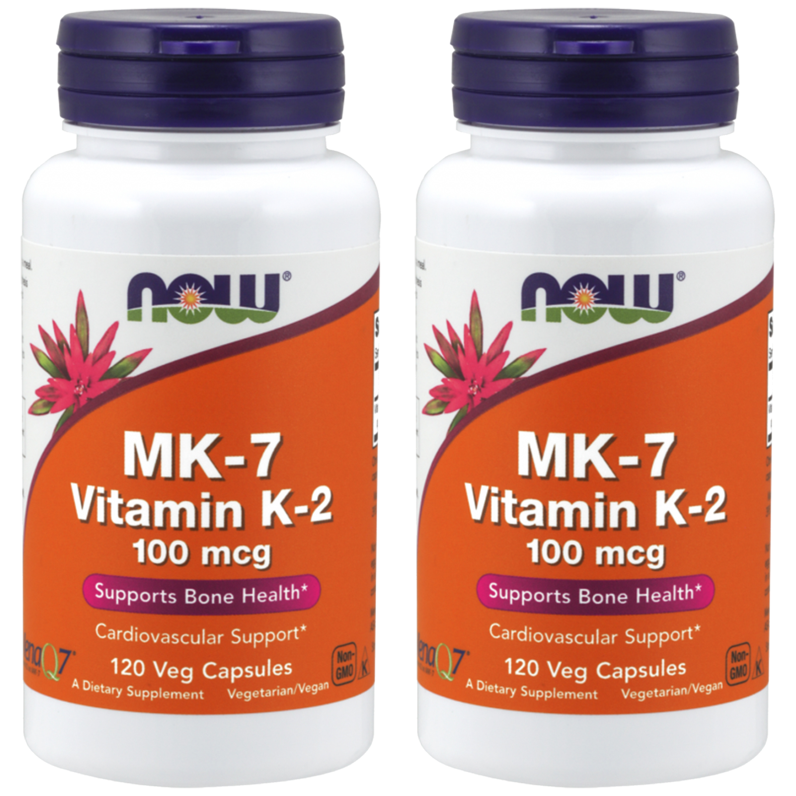 NOW Vitamin K-2 MK7 100mcg - 2x 120vcaps