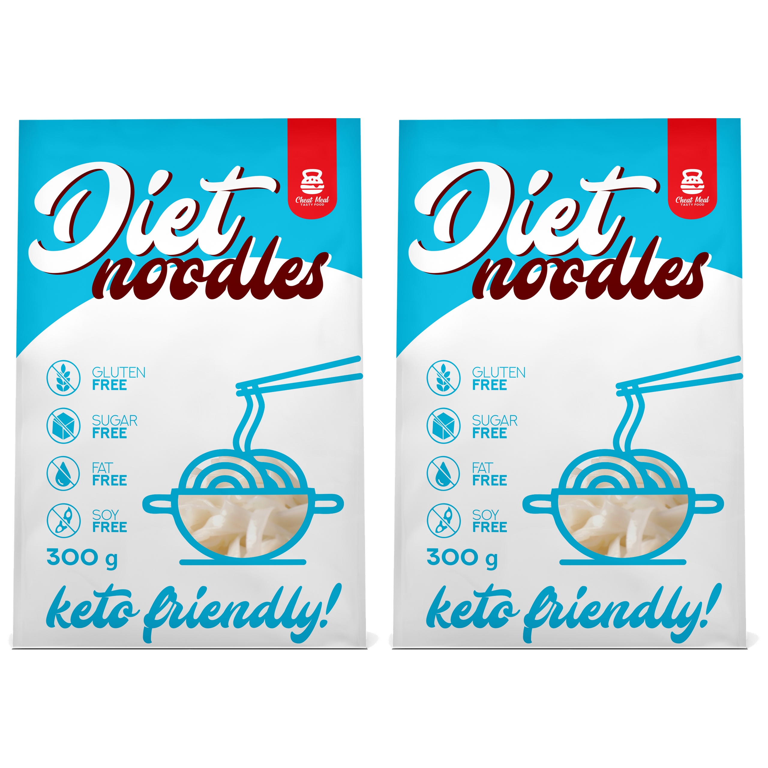Cheat Meal Nutrition Diet Noodles - 2x 400g (300g netto) - Makaron Konjac