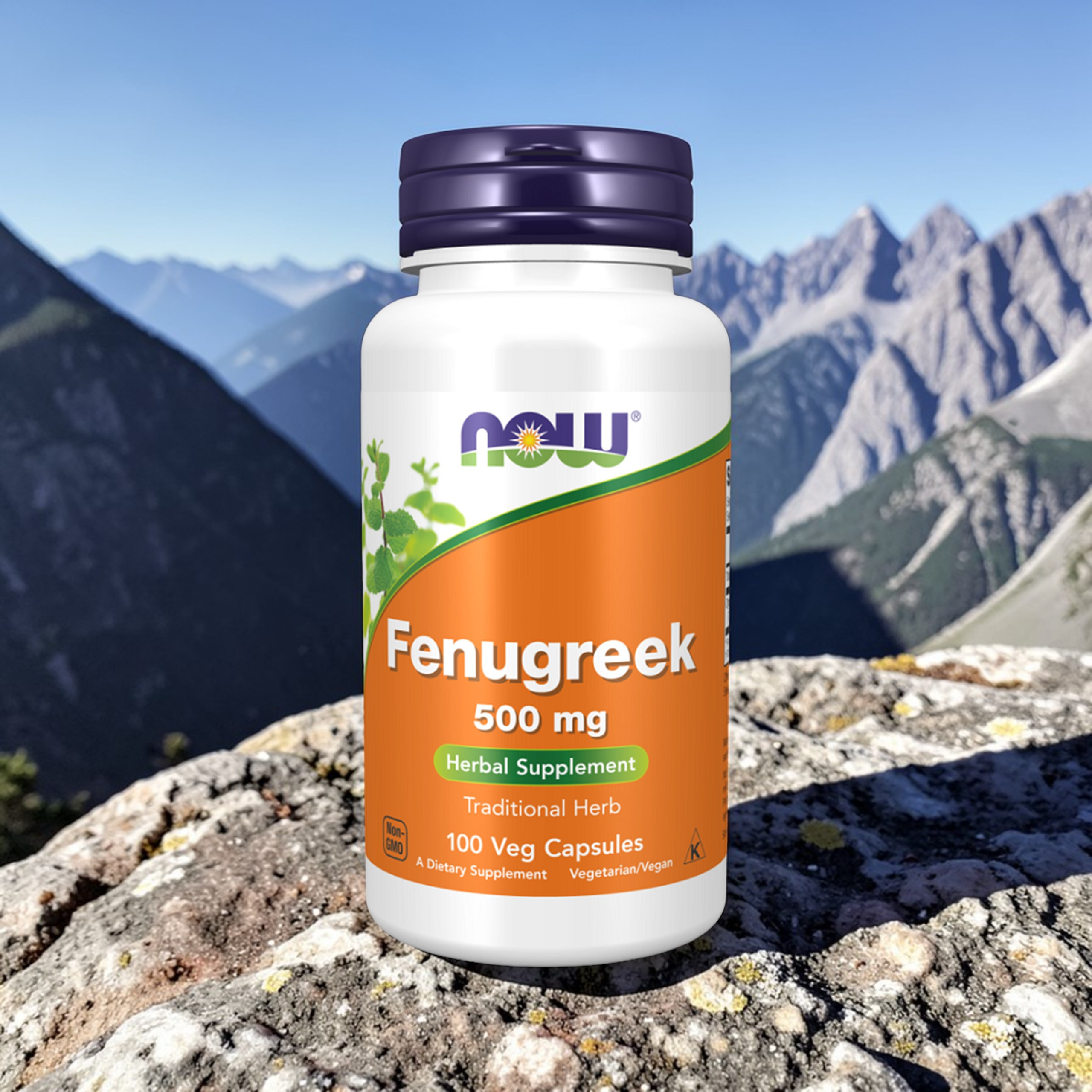 NOW Fenugreek 500mg - 2x 100vcaps