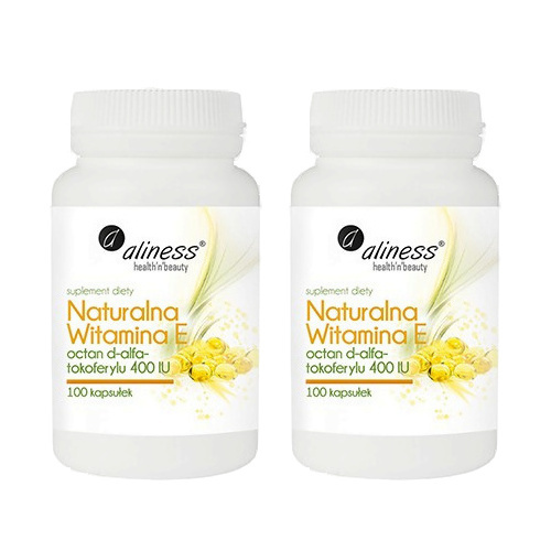 ALINESS Witamina E 400IU - 2x 100caps