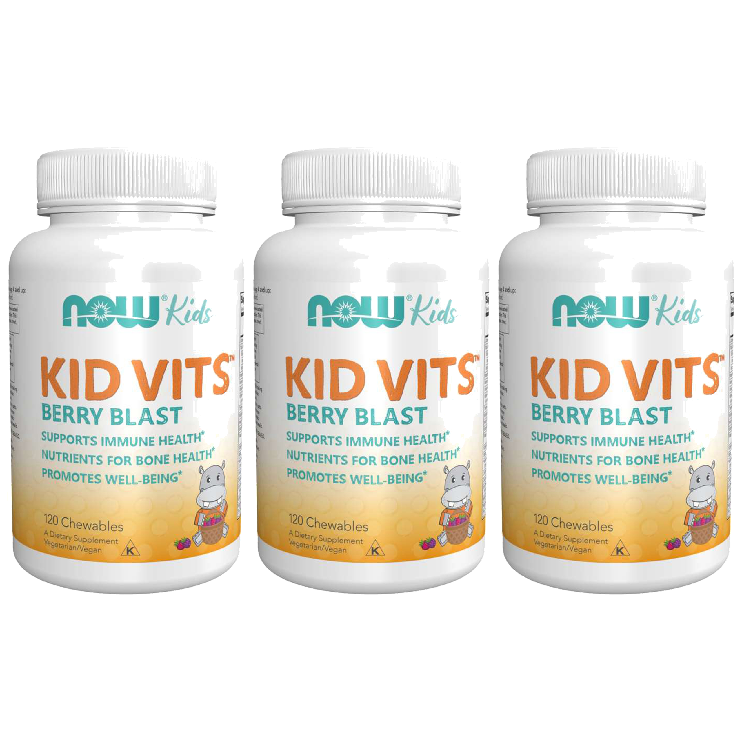 NOW Kid Vits - 3x 120 tabletek do ssania