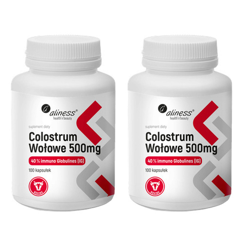 ALINESS Colostrum Wołowe 500mg - 2x 100caps