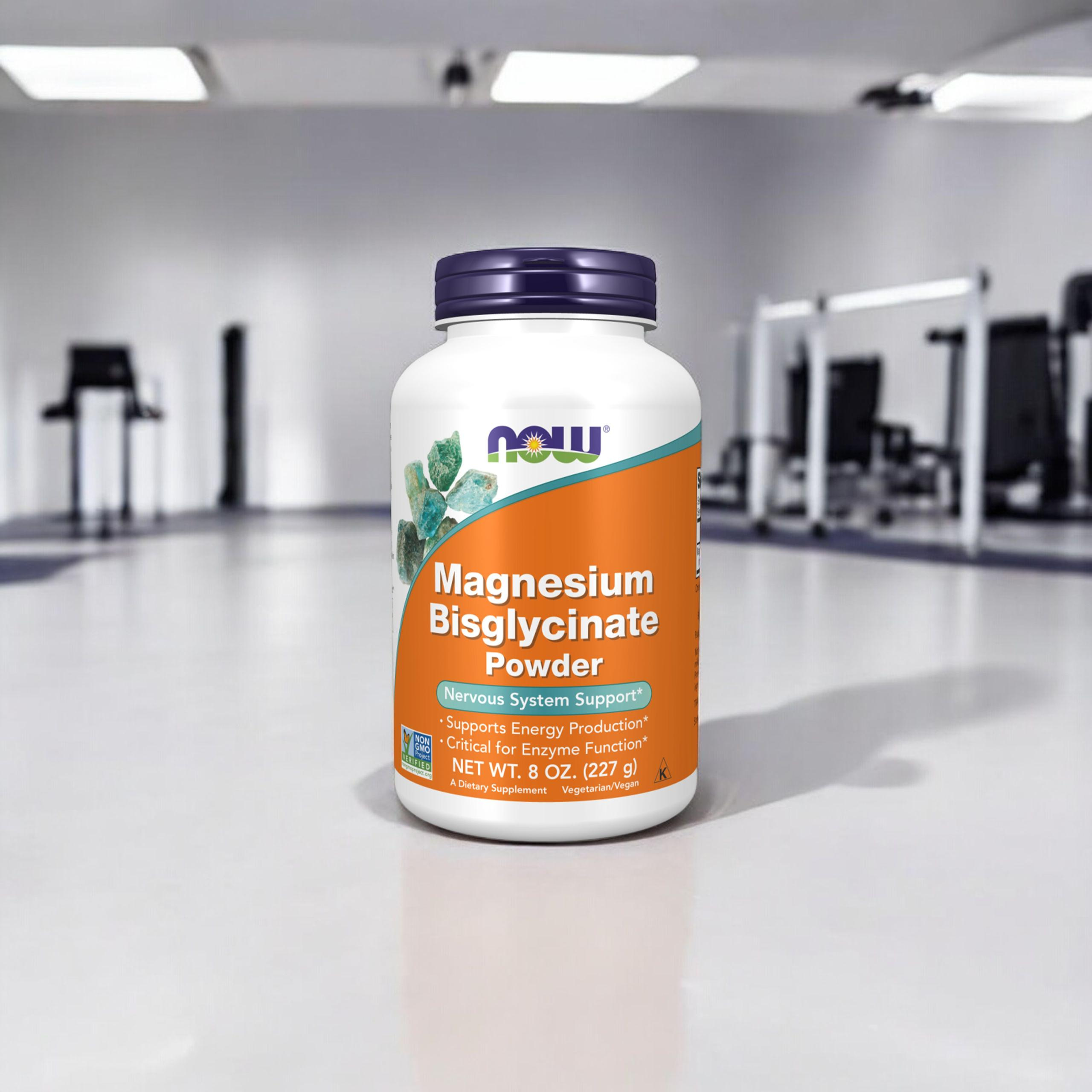 NOW Magnesium Bisglycinate Powder - 2x 227g