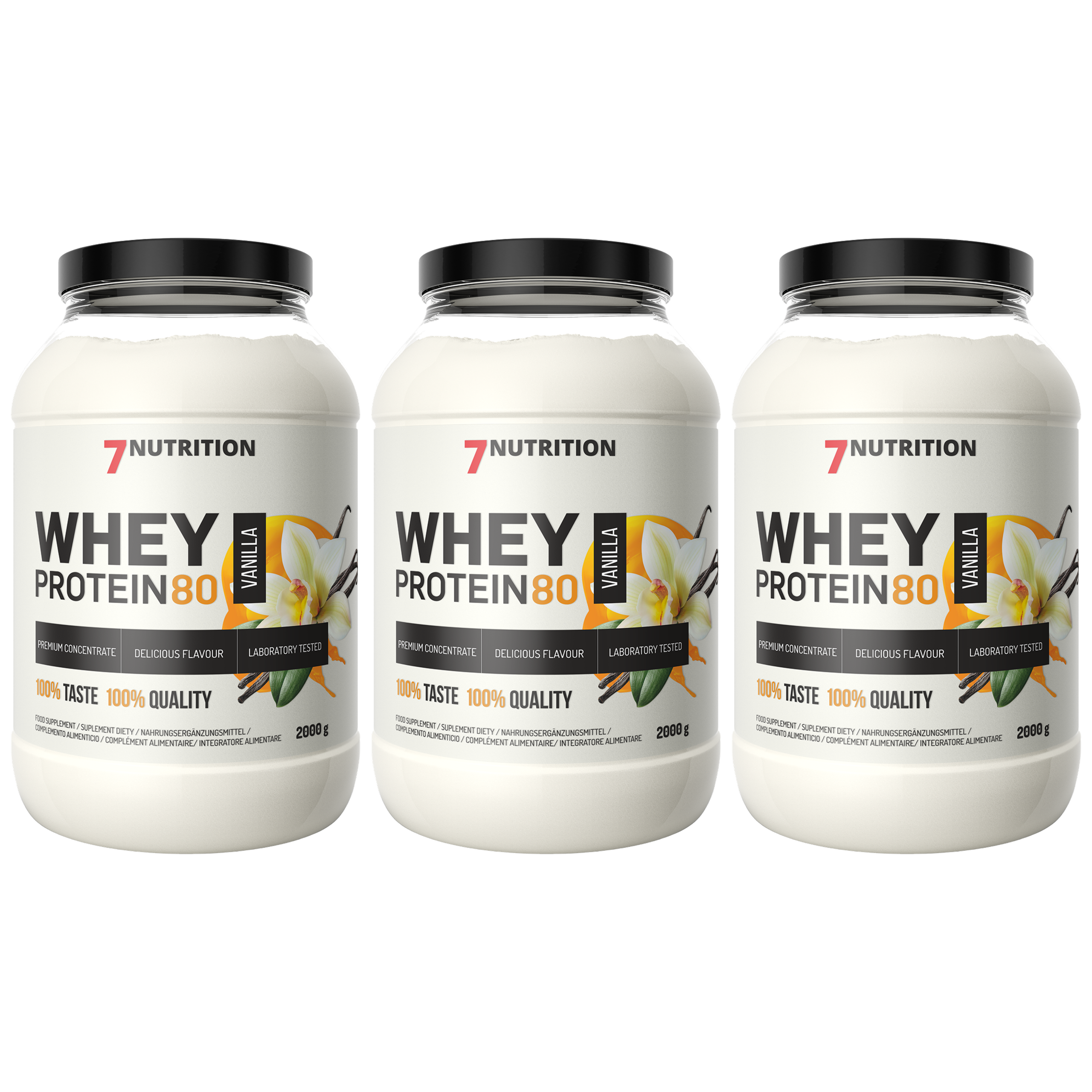 7 NUTRITION Whey Protein 80 - 3x 2000g