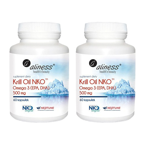 ALINESS - Krill Oil NKO 500mg - 60caps. x2