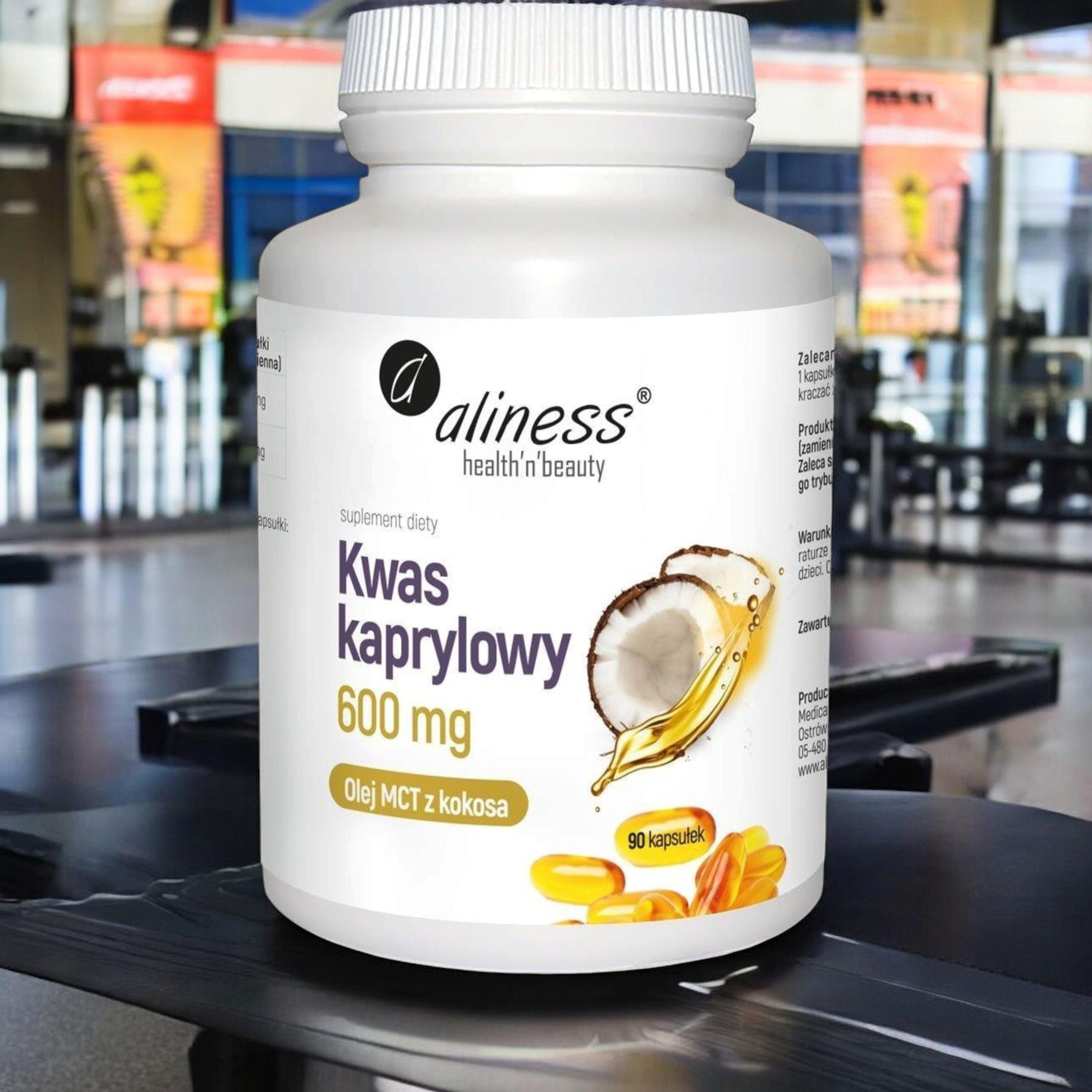 ALINESS - Kwas Kaprylowy 600mg (60% C8) - 90caps.