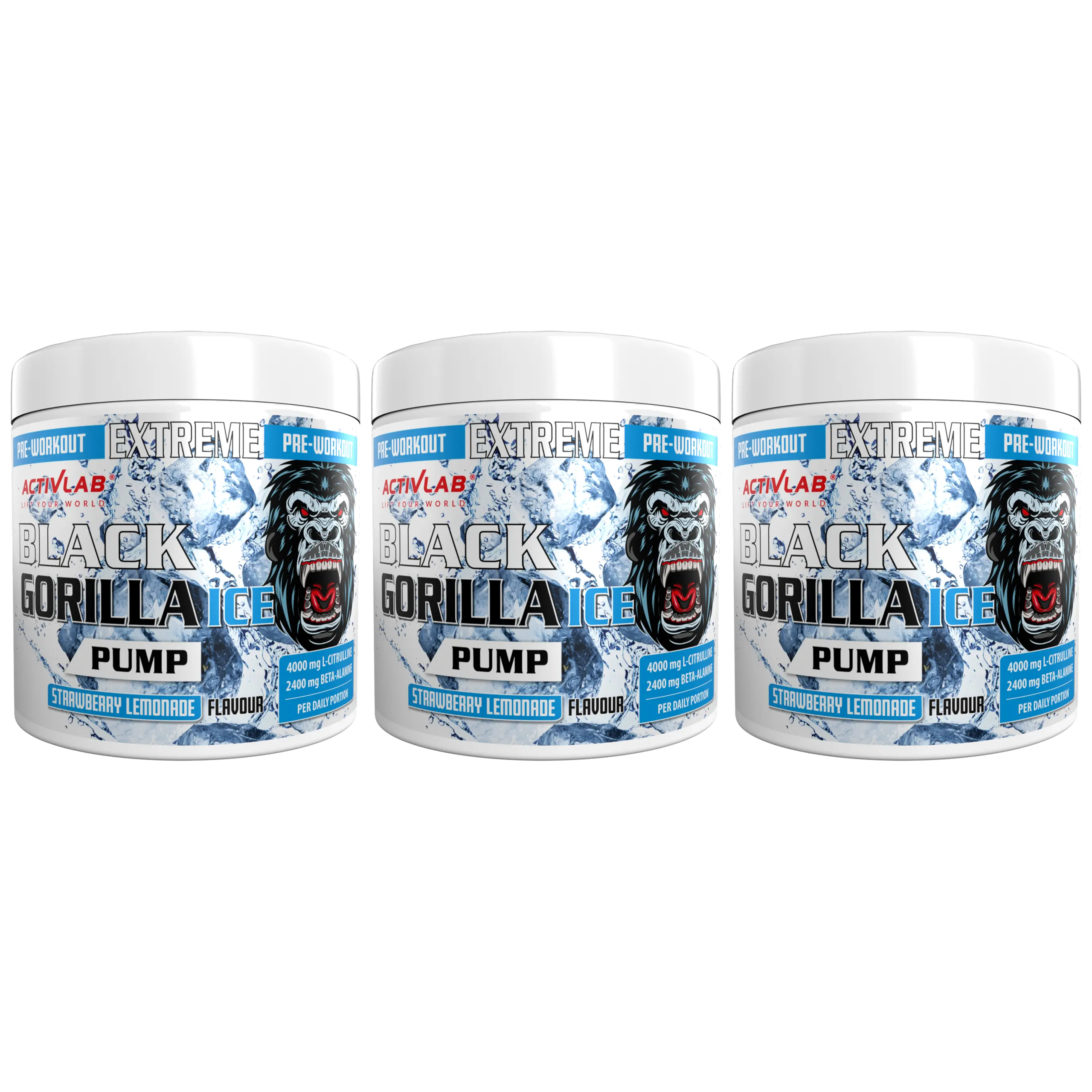 ACTIVLAB Black Gorilla Ice Pump - 3x 300g