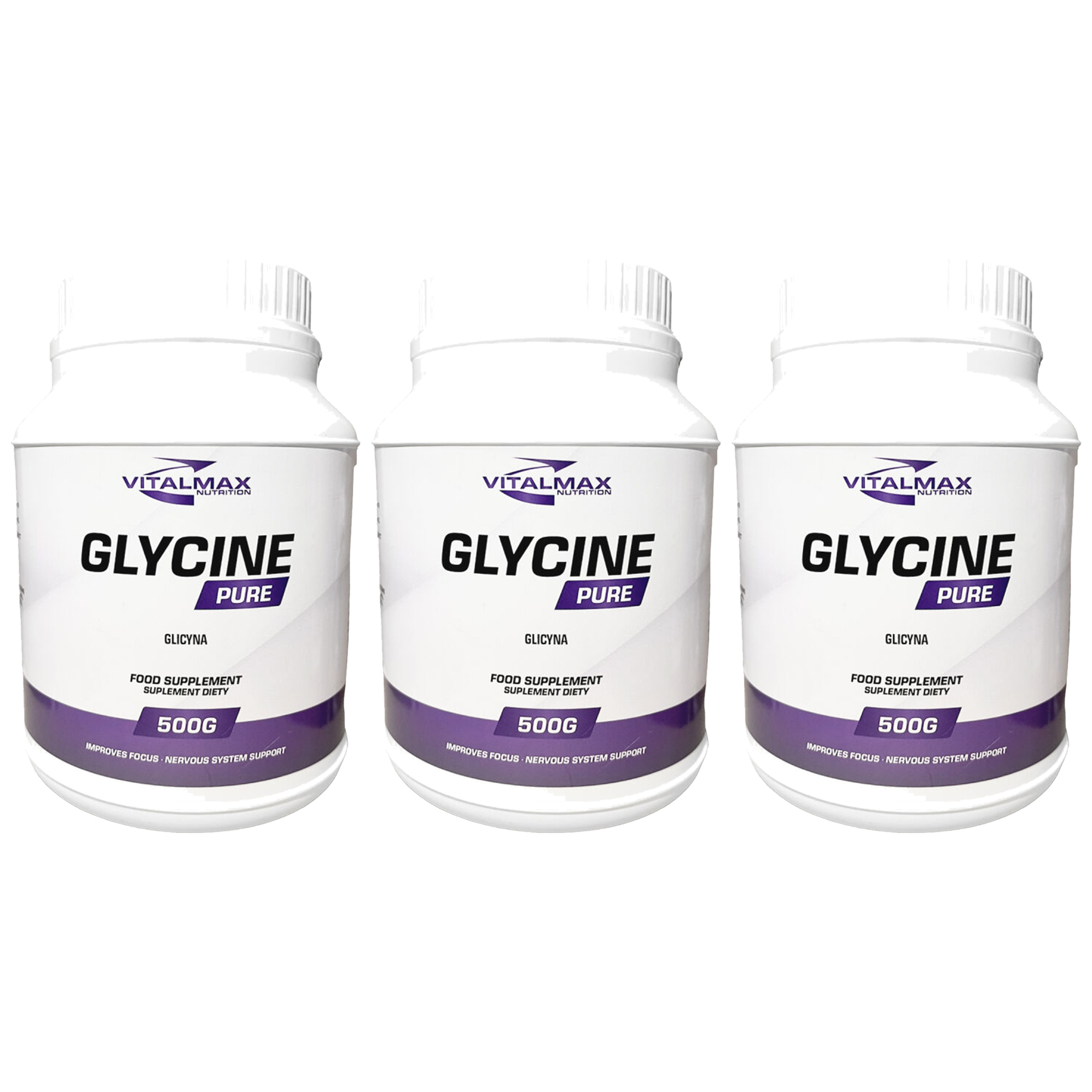 VITALMAX - Glycine - 3x 500g - Natural
