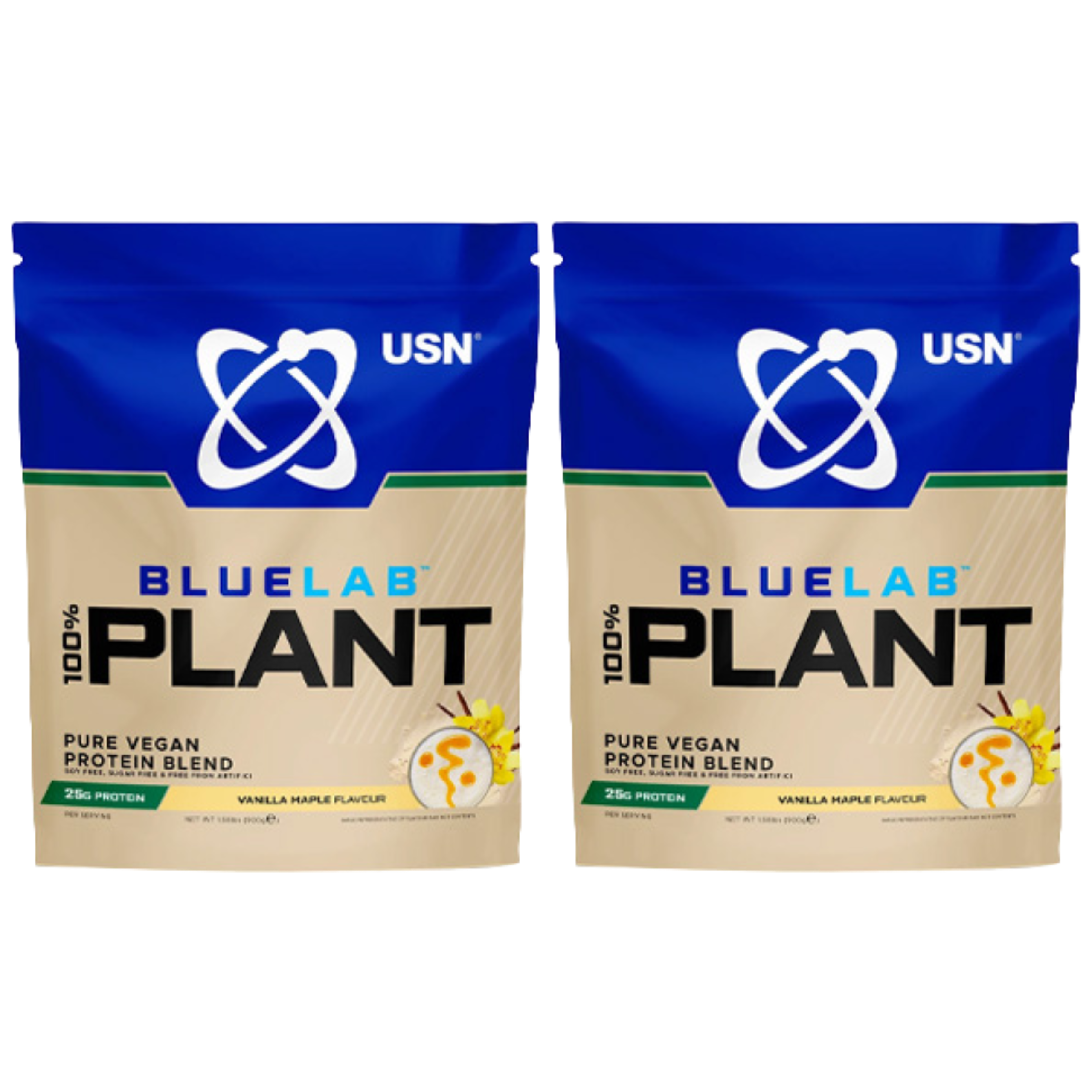 Ultimate Sports Nutrition USN 100% Plant Protein - 2x 900g
