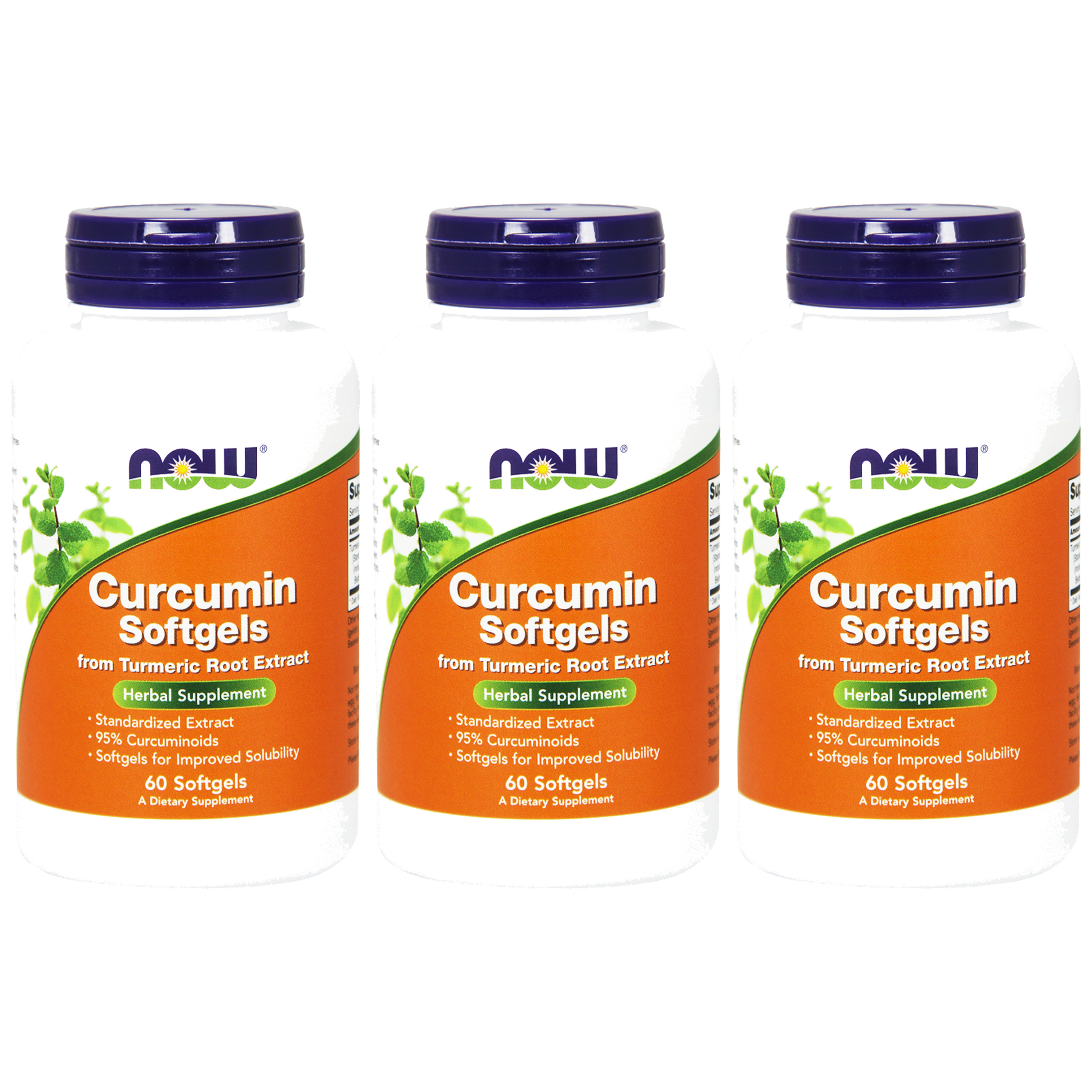 NOW - Curcumin - 3x 60softgels