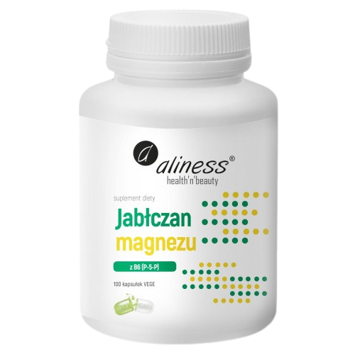 ALINESS - Jabłczan Magnezu 100mg z B6 (P-5-P) - 3x 100vcaps.