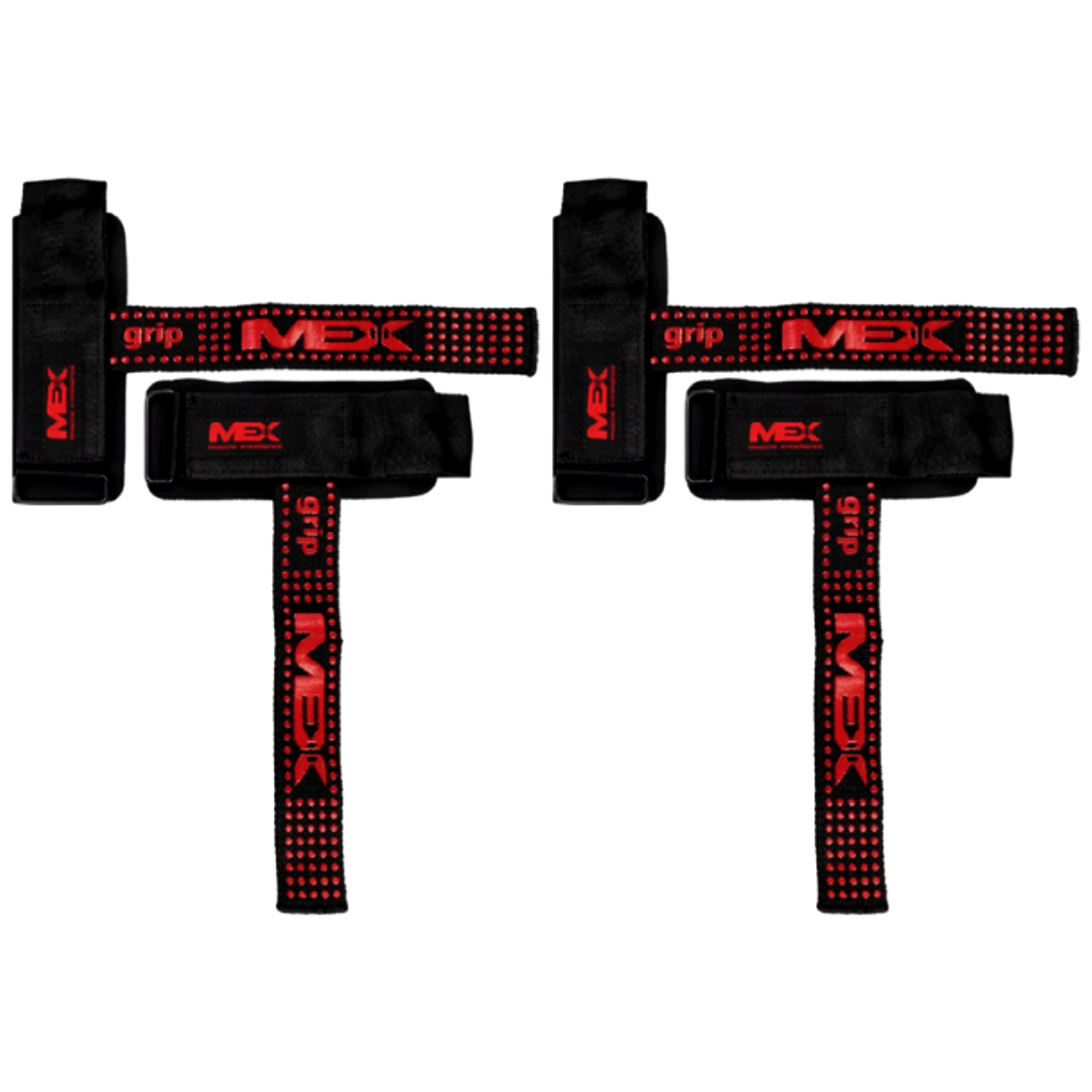 MEX NUTRITION - Lifting Straps V-Pro - 2x Black