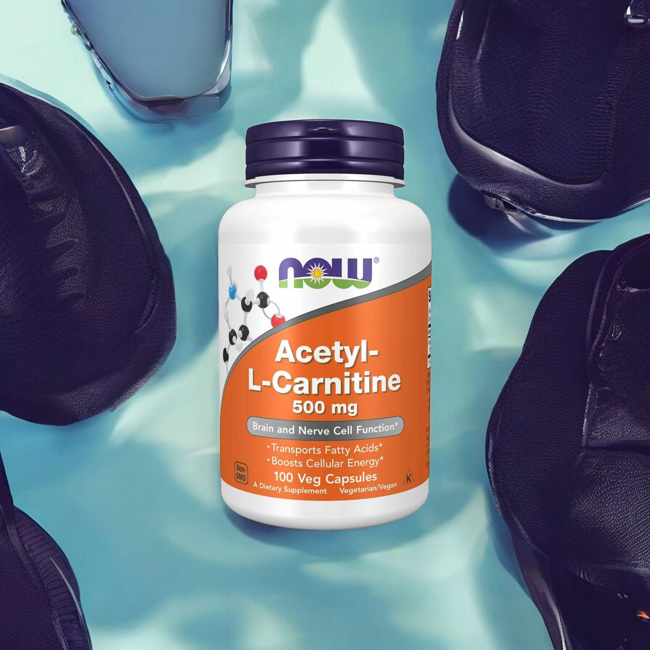 NOW Acetyl L-Carnitine 500mg - 2x 100vcaps.