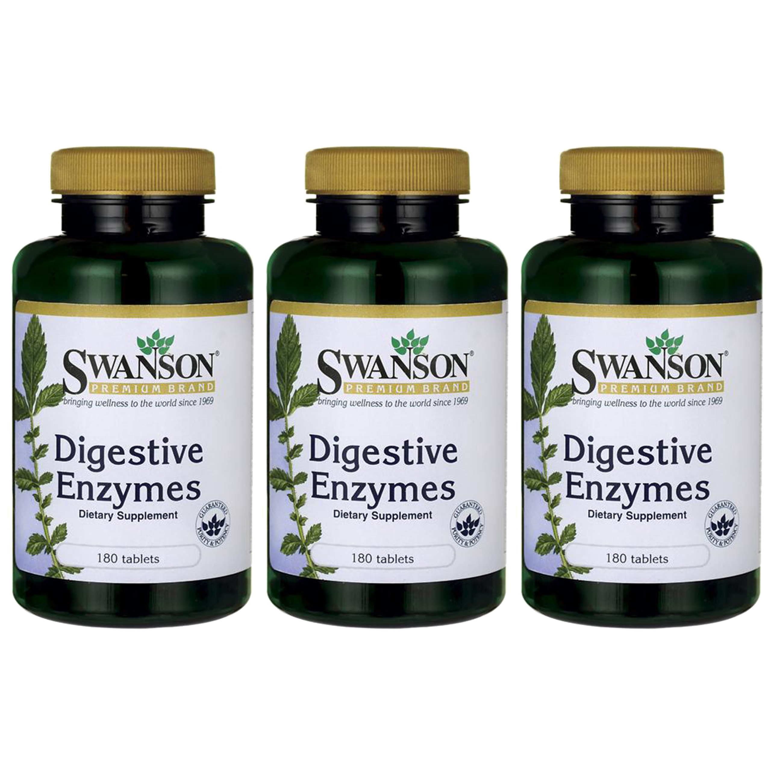 SWANSON Digestive Enzymes - 3x 180tabs