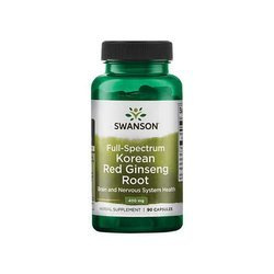 SWANSON Full Spectrum Korean Red Ginseng Root 400mg - 90caps - Czerwony Żeń-Szeń