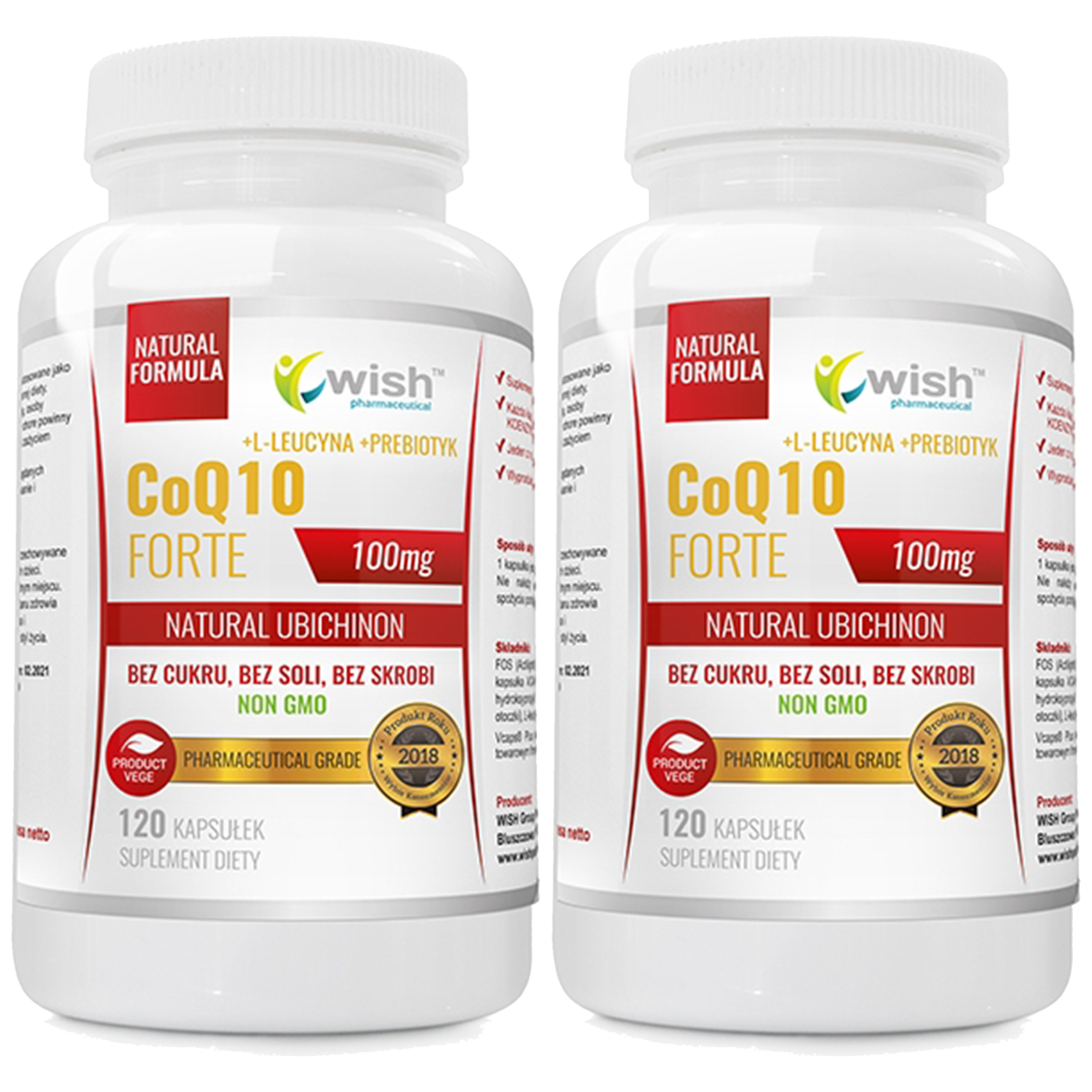 WISH Pharmaceutical CoQ10 Forte 100mg - 2x 120caps