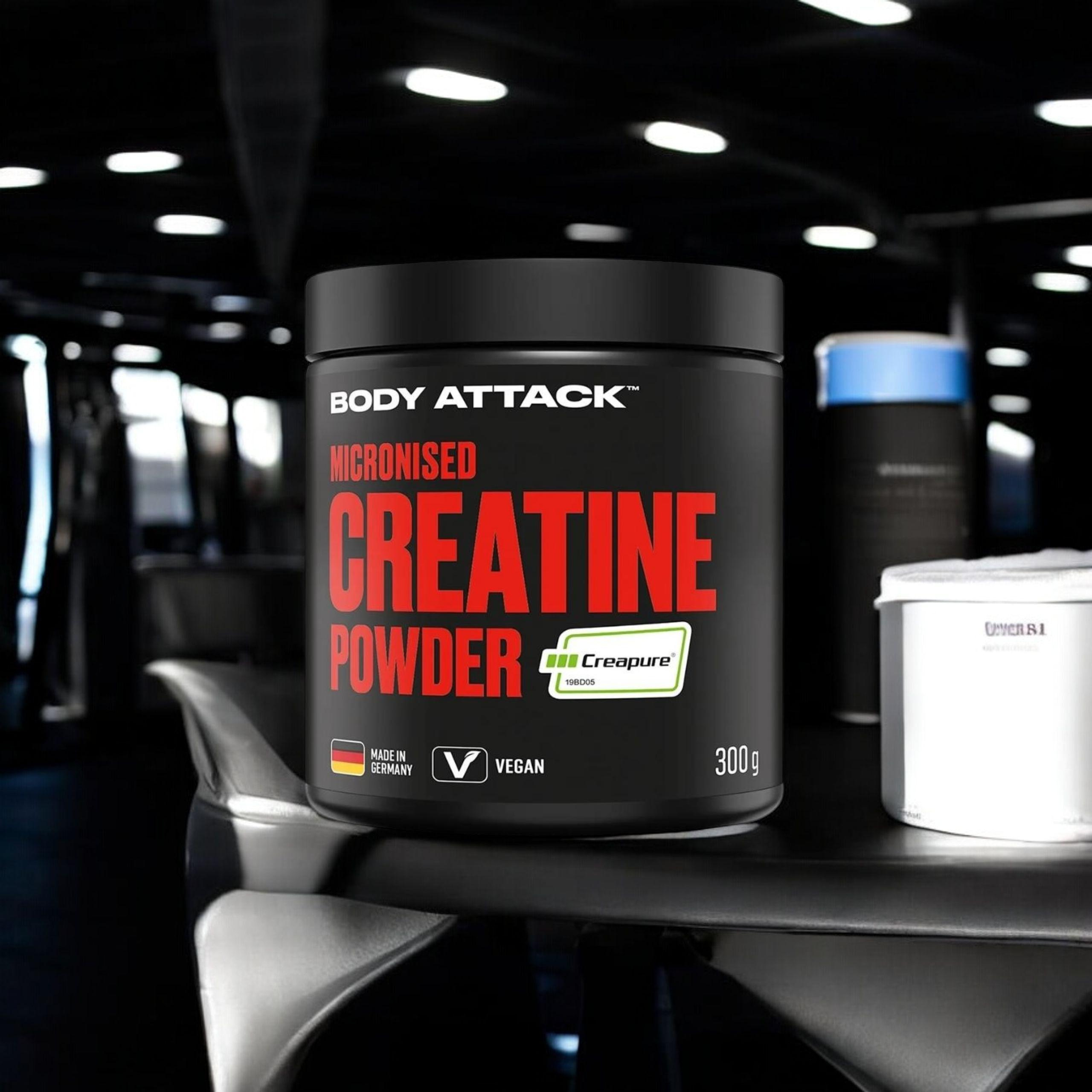 BODY ATTACK Creatine Powder Creapure - 300g - Natural