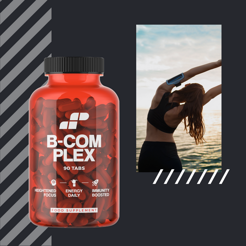 MP NUTRITION Vitamin B-Complex - 90tabs - 2x Kompleks Witamin B