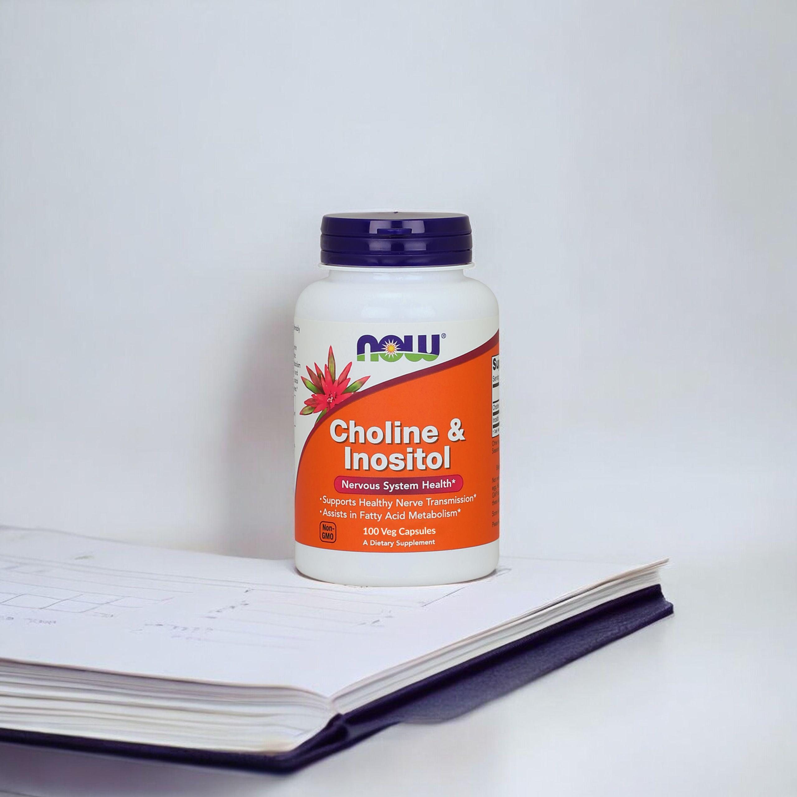 NOW Choline and Inositol - 3x 100vcaps