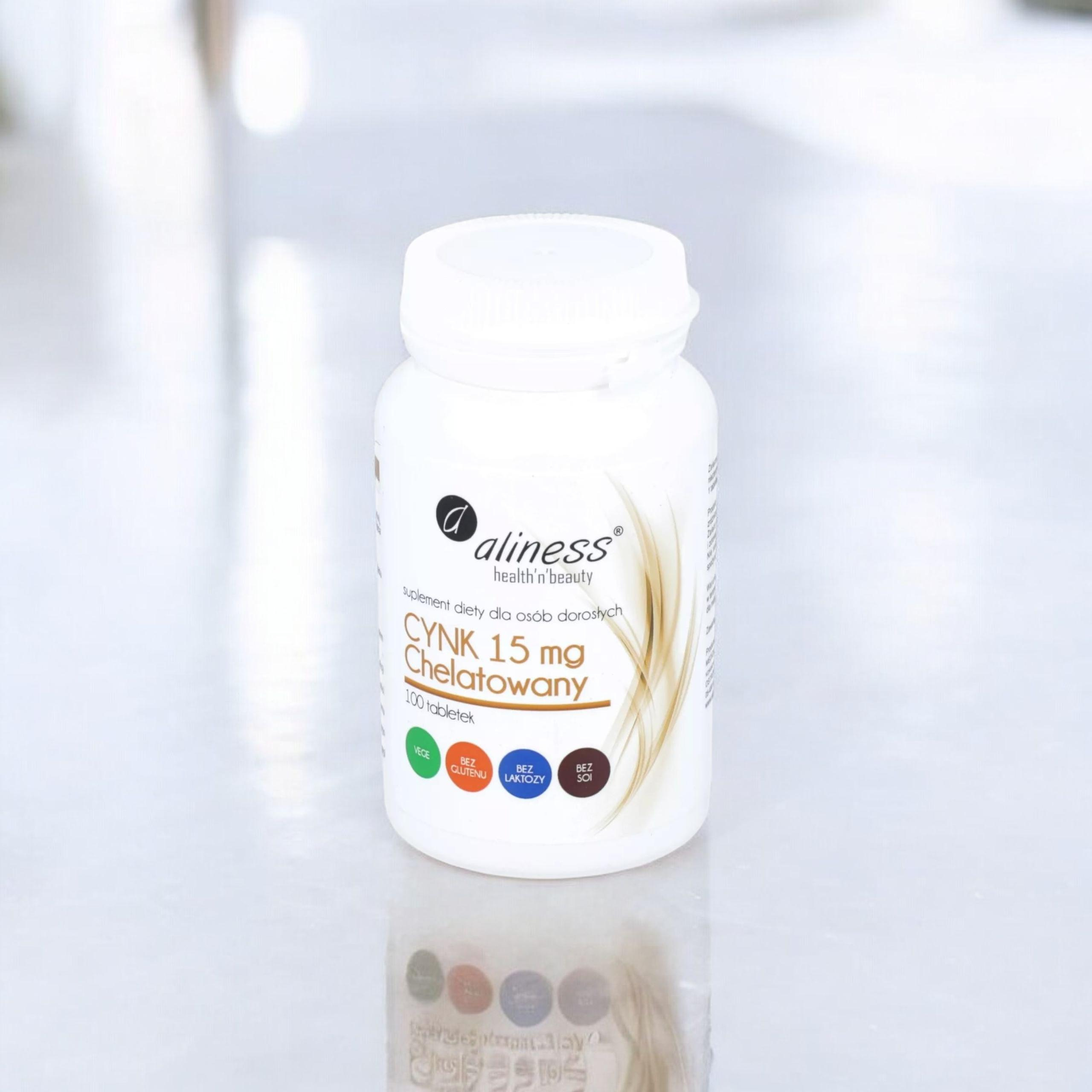 ALINESS - Cynk Chelatowany 15mg - 3x 100vtabs.