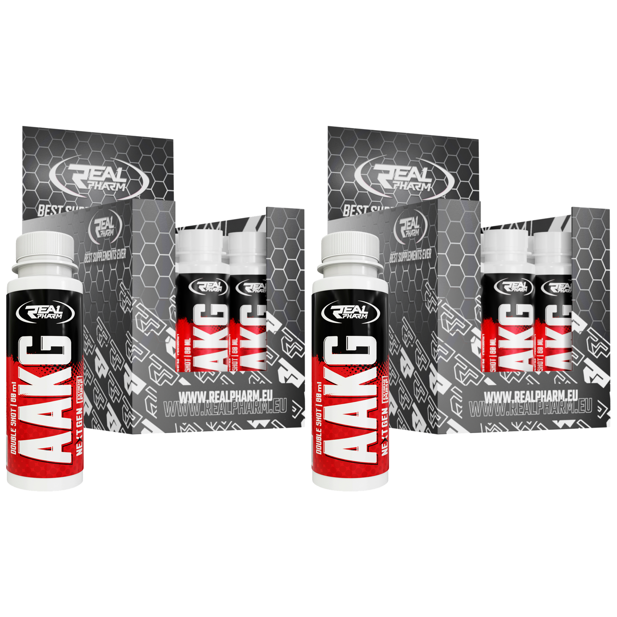 REAL PHARM - AAKG Shot - 12x 2x 80ml - Orange
