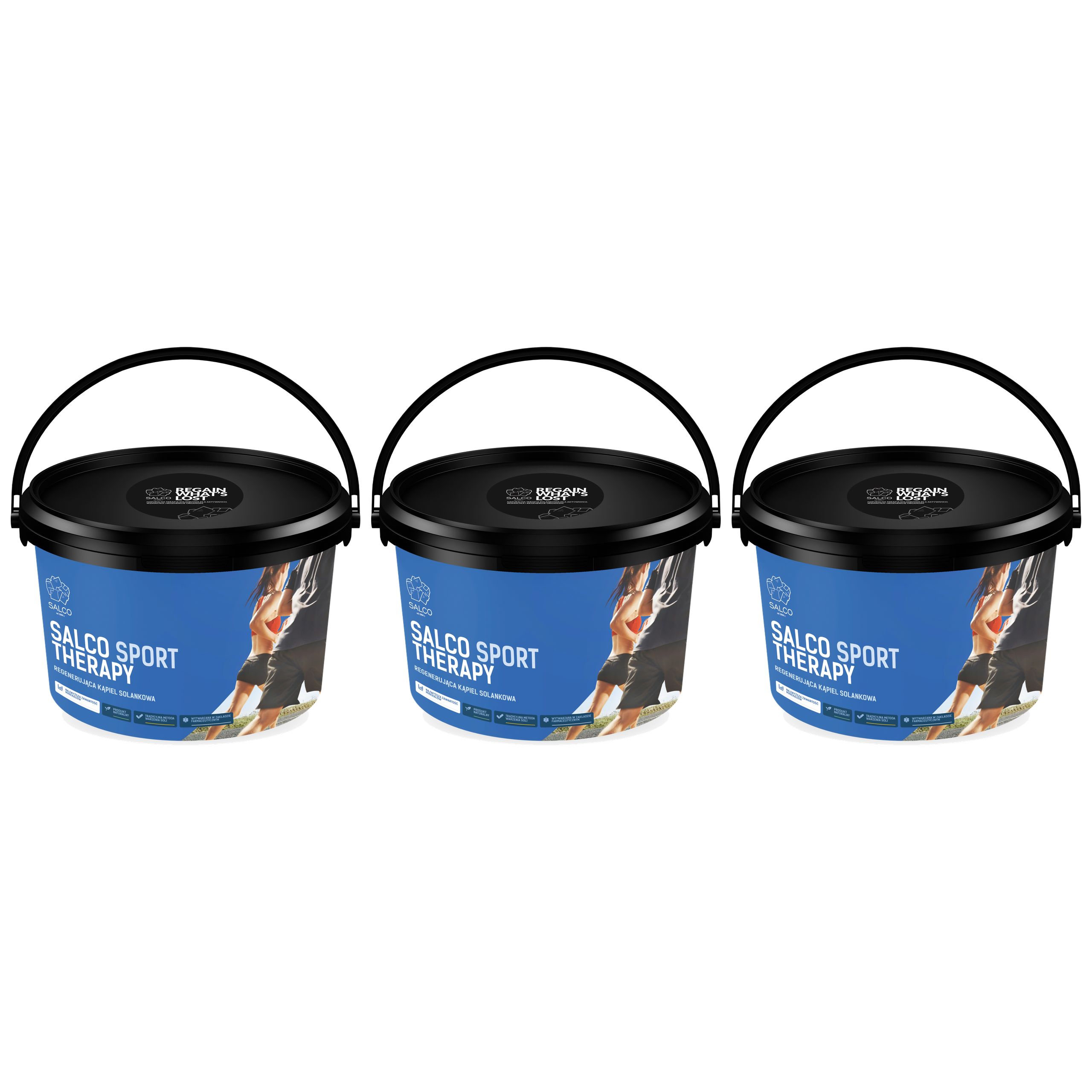 SALCO Sól regeneracyjna Sport Therapy - 3x 3000g