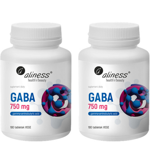 ALINESS - GABA 750mg - 100vtabs. x2