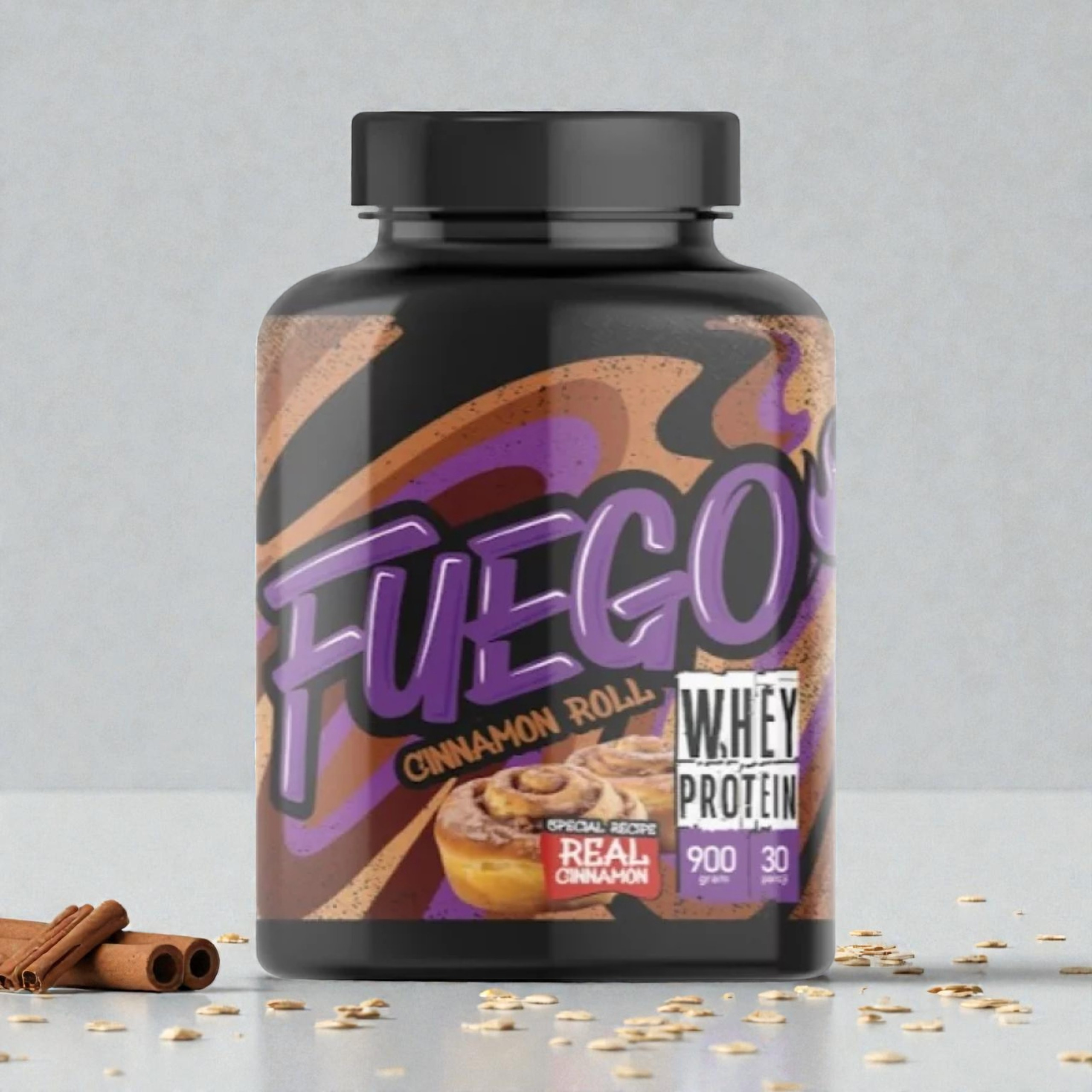 FUEGO - Whey Protein - 900g - Cinnamon Roll