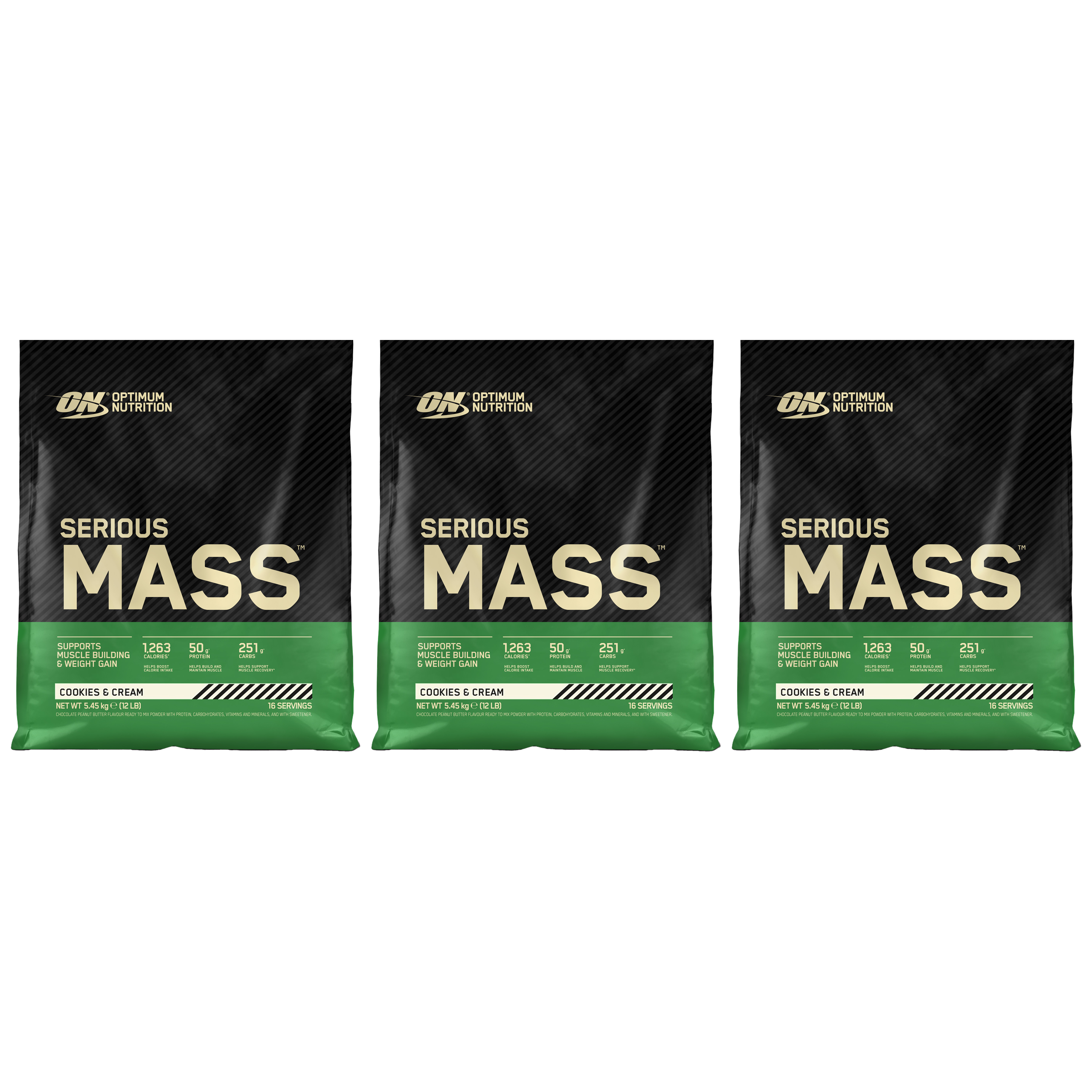 OPTIMUM NUTRITION Serious Mass - 3x 5450g