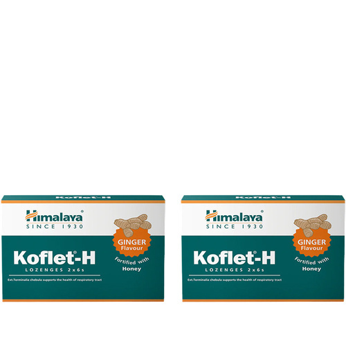 HIMALAYA Koflet-H - 12lozenges - 2x Pastylki do ssania