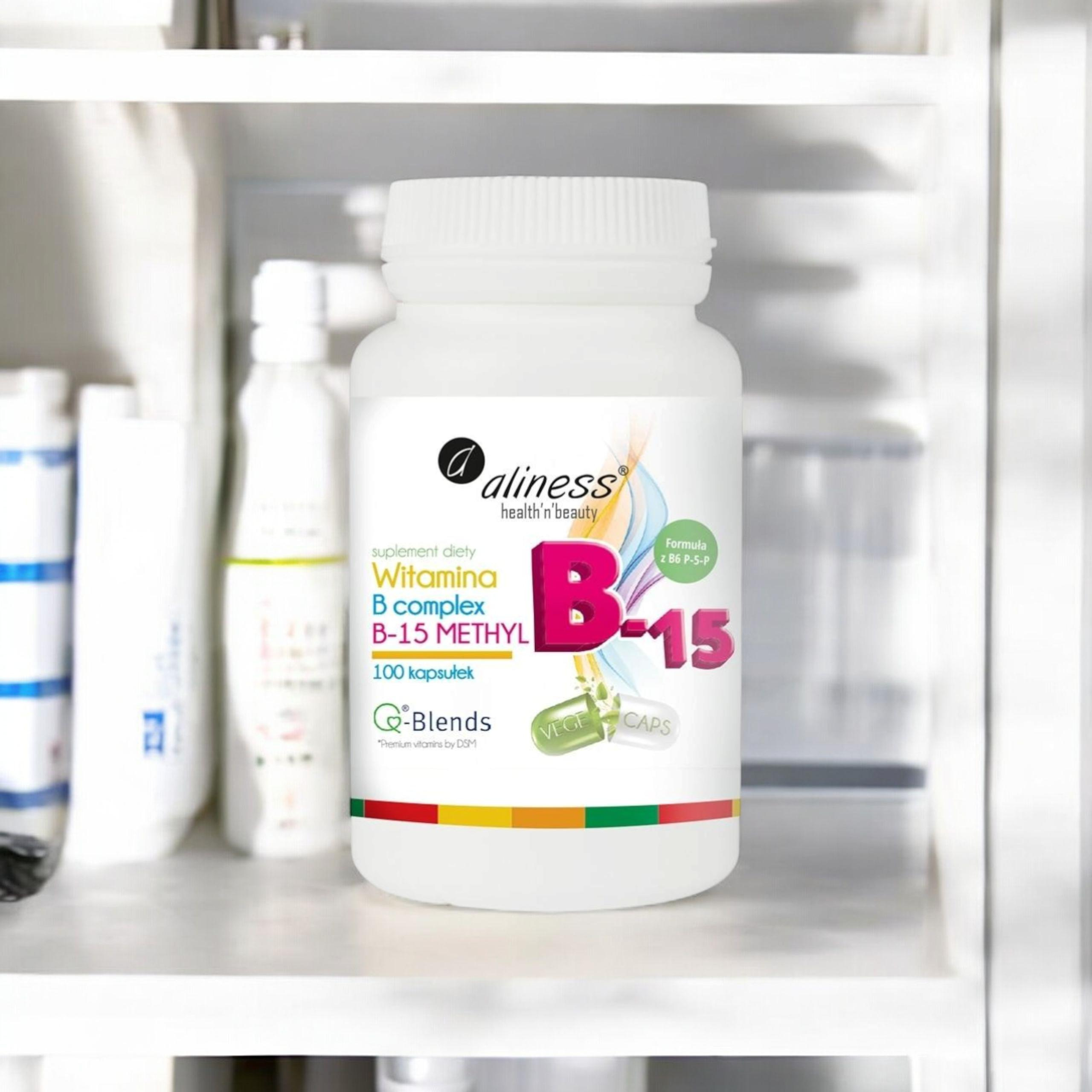 ALINESS - Witamina B Complex B-15 Methyl - 2x 100vcaps.