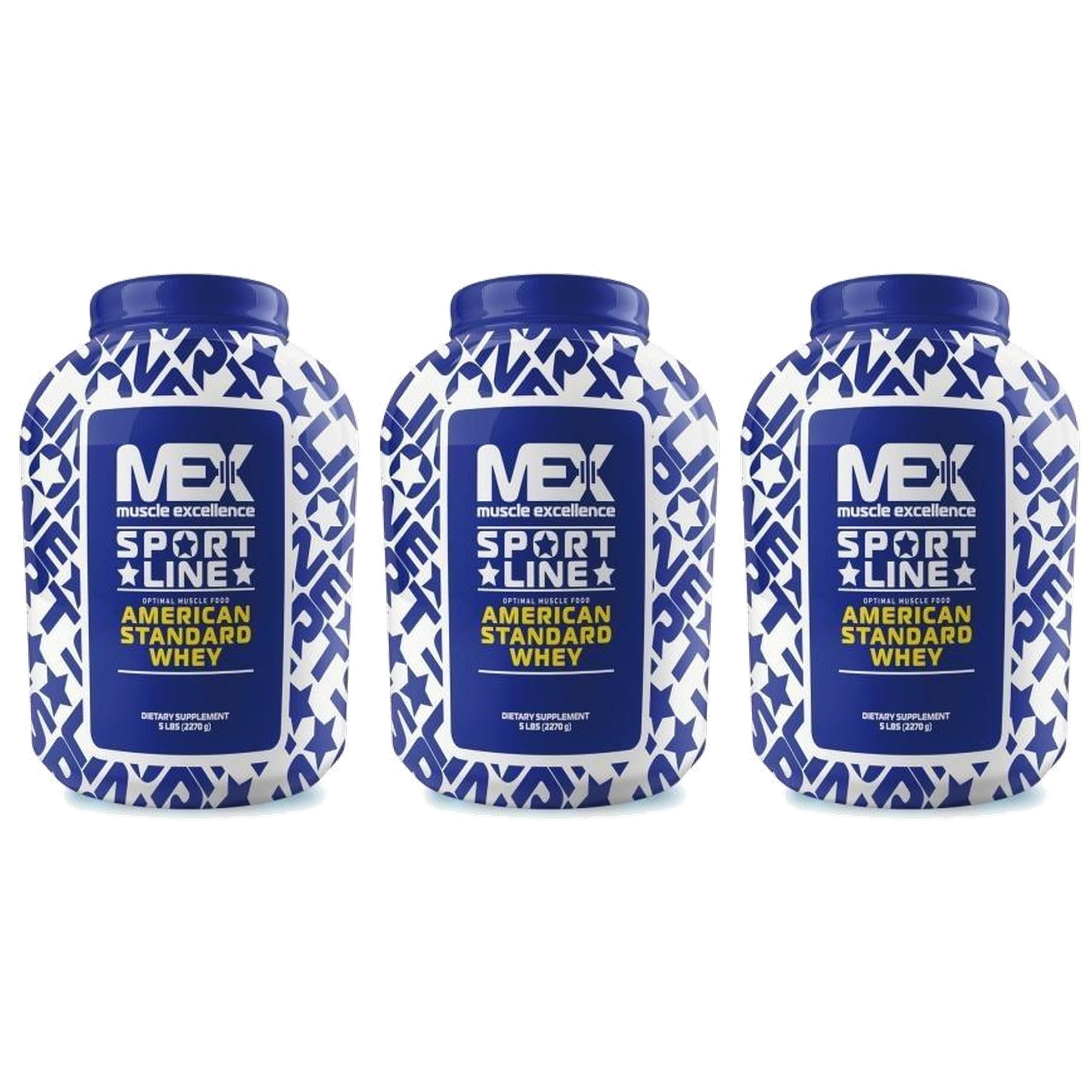 MEX NUTRITION - American Standard Whey - 3x 2270g