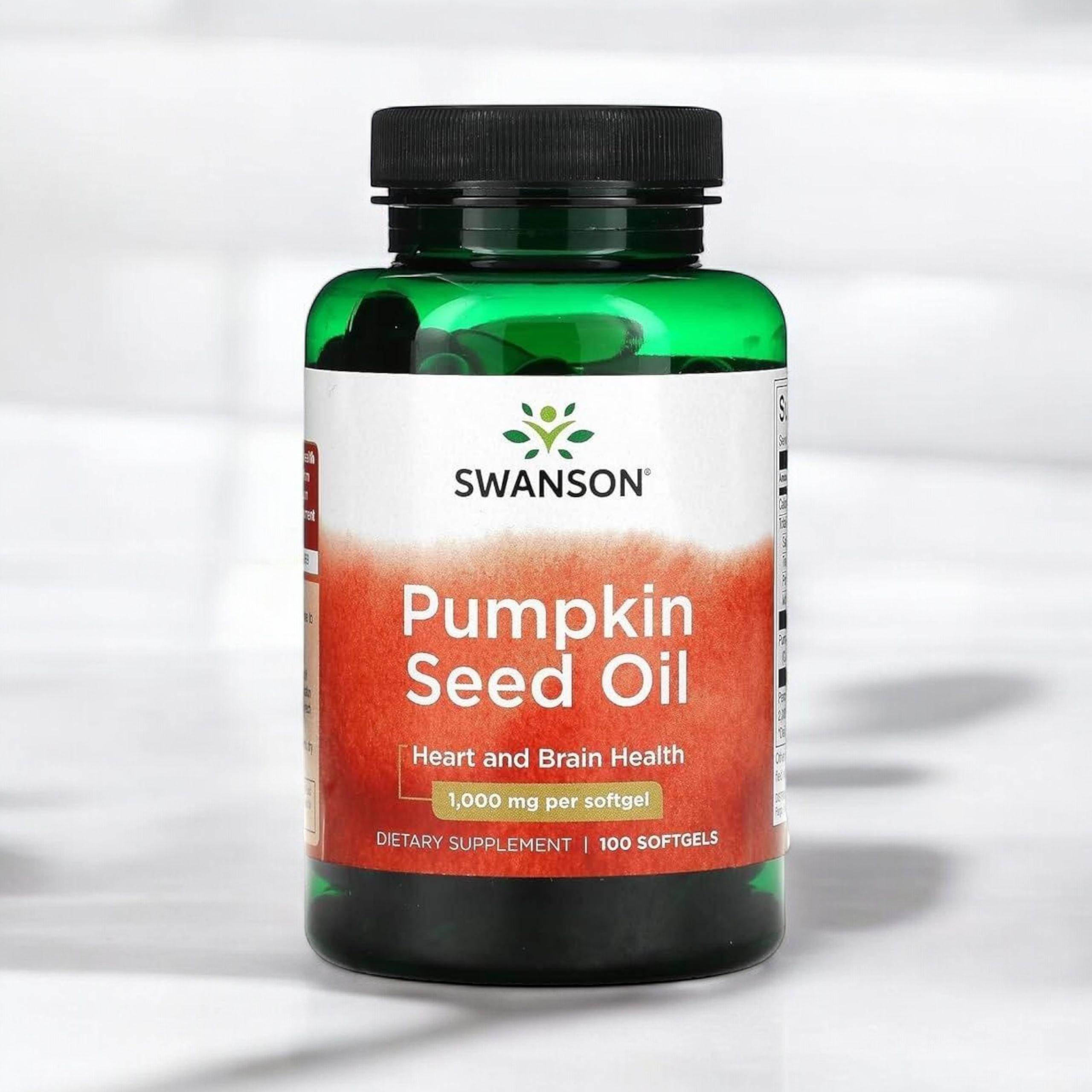 SWANSON - Pumpkin Seed Oil 1000mg - 3x 100 Softgels